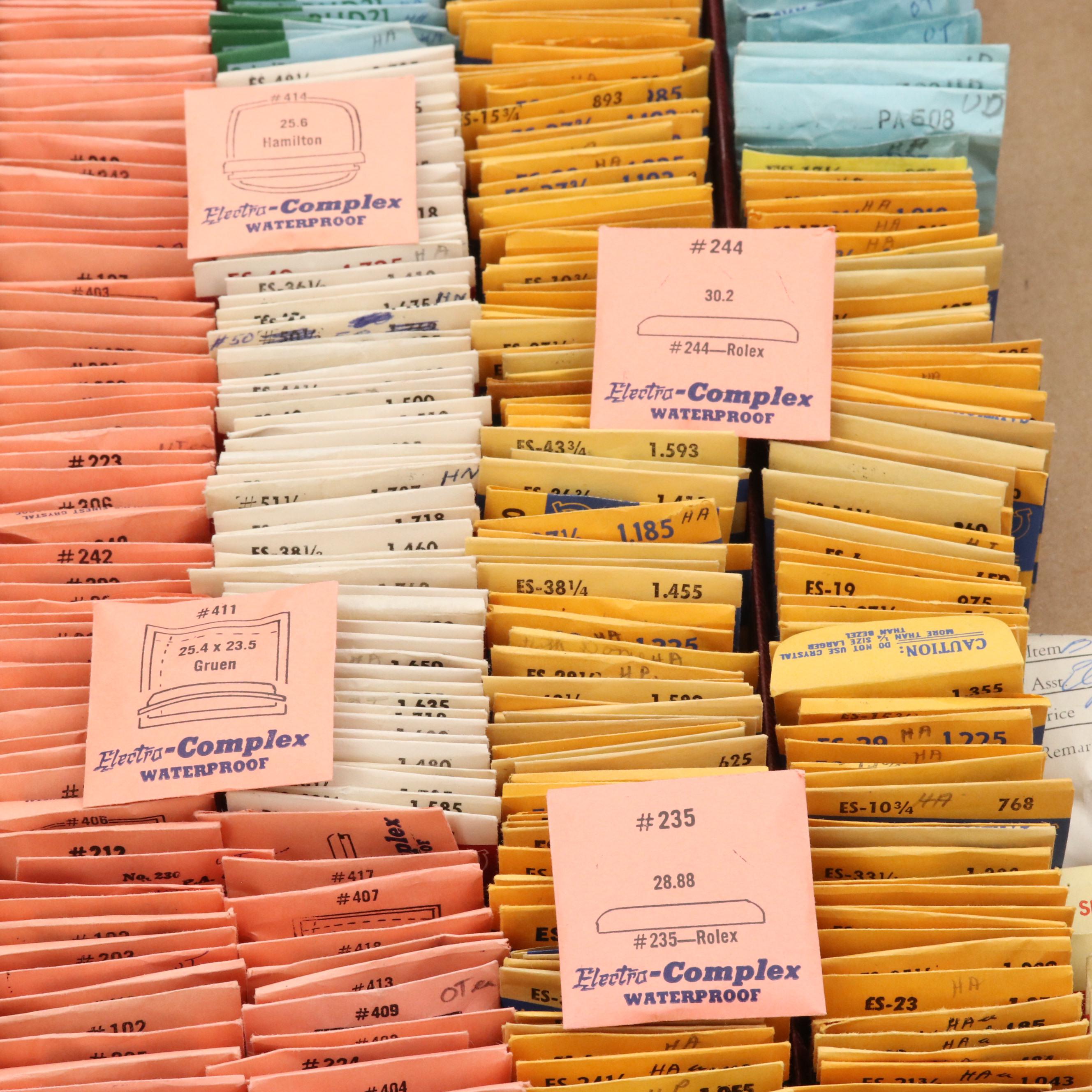 Hundreds of Assorted Watch Crystals
