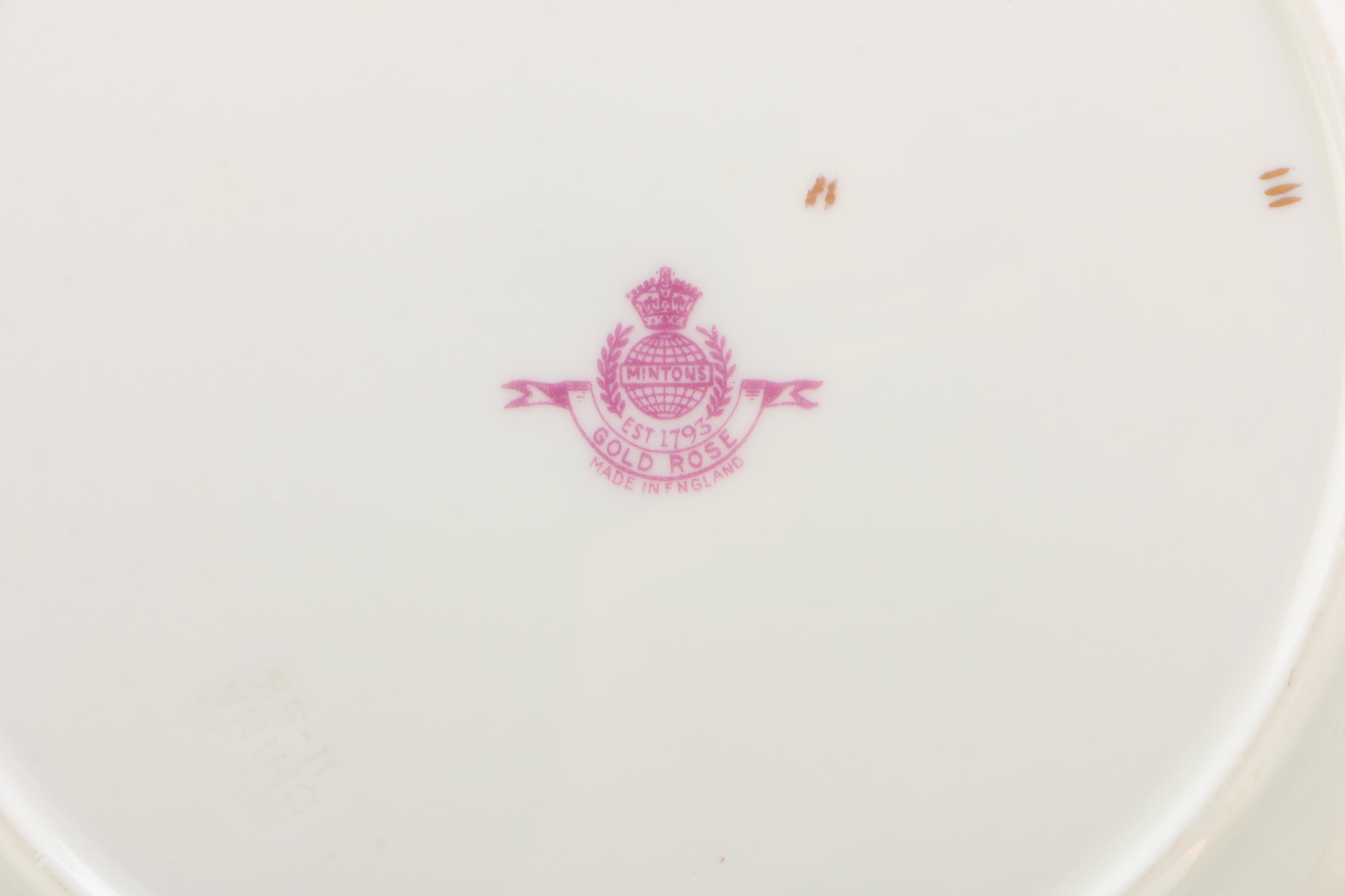 Minton "Gold Rose" China Dinnerware, 1939 - 1970 and Others