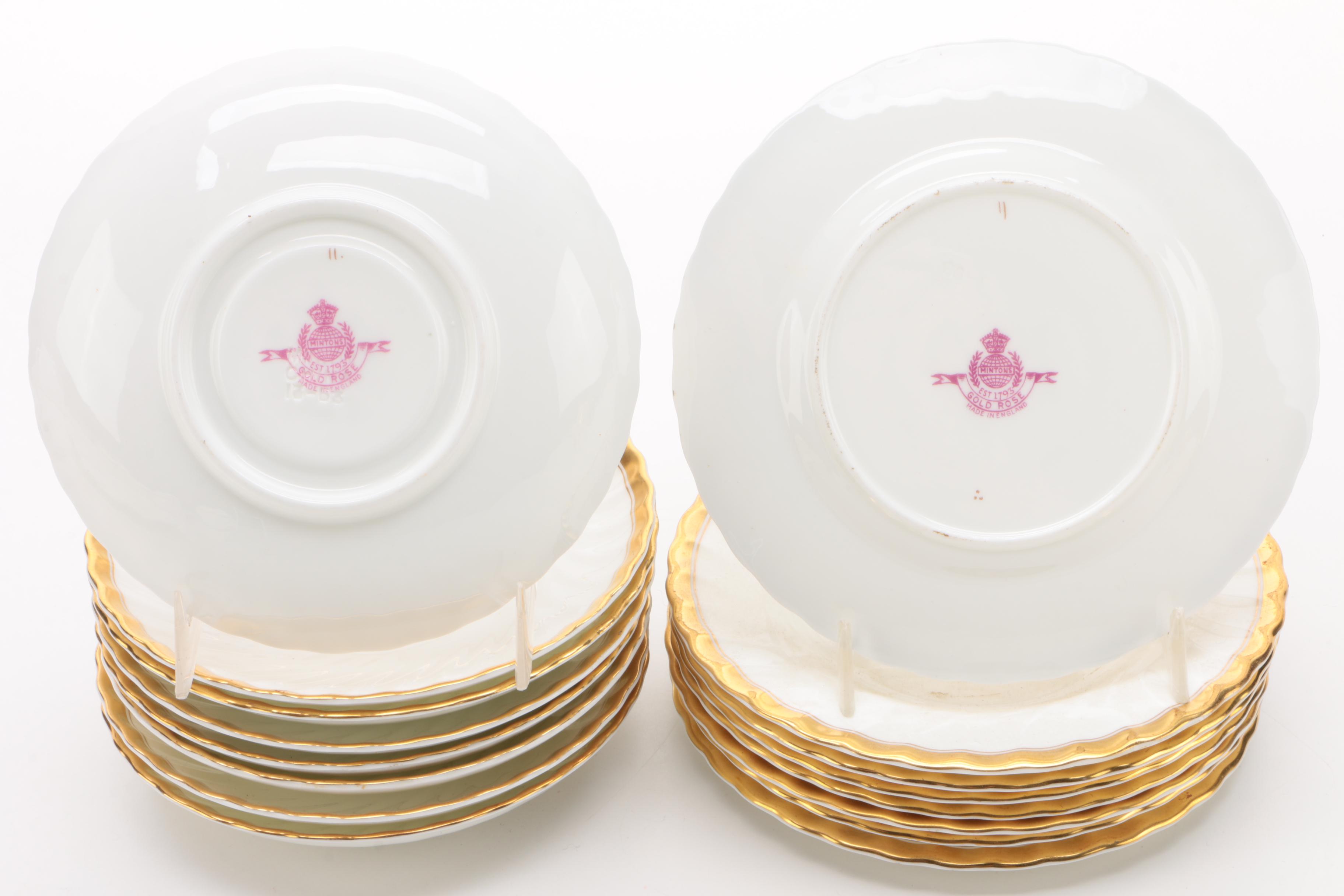 Minton "Gold Rose" China Dinnerware, 1939 - 1970 and Others