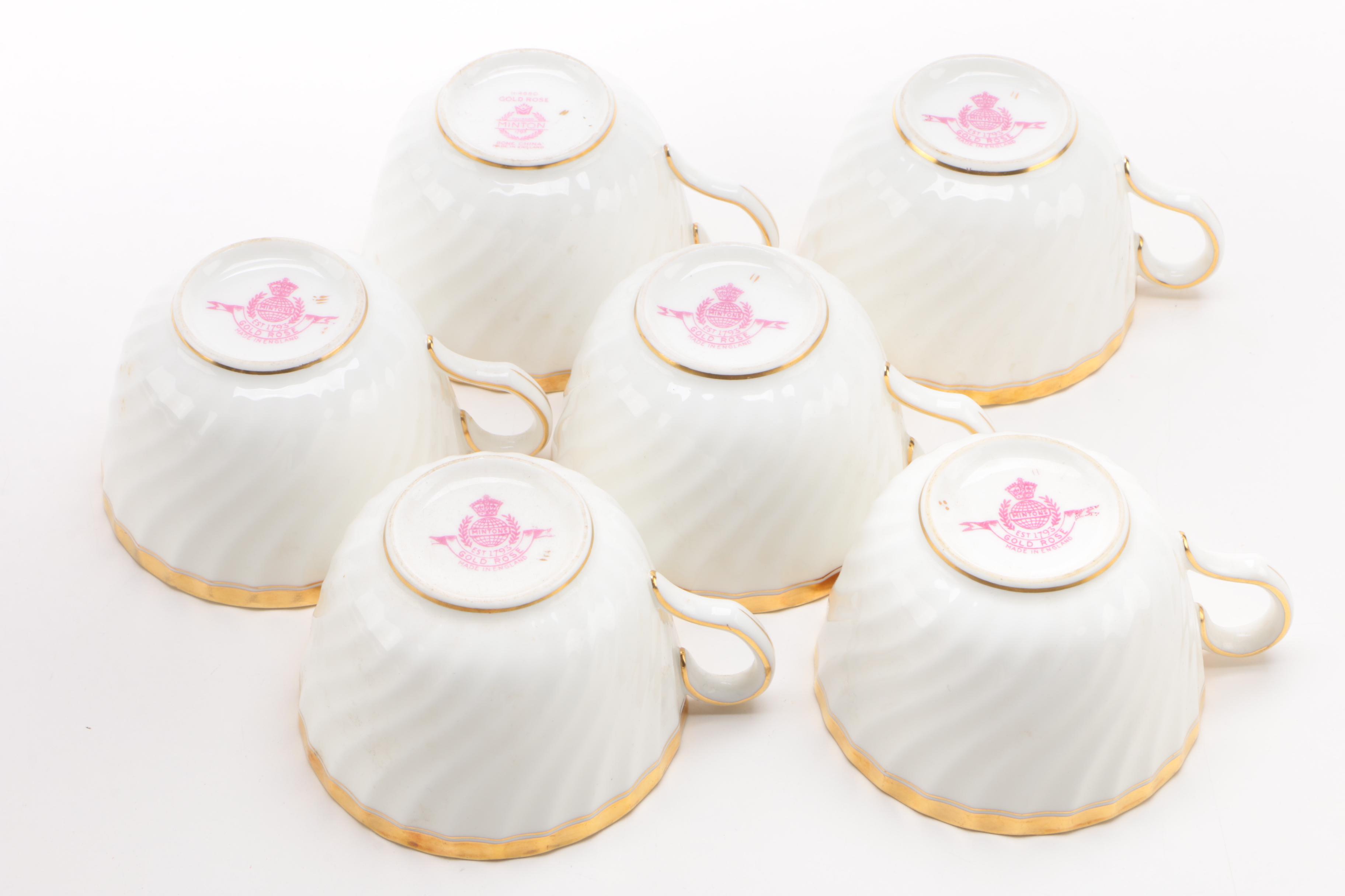 Minton "Gold Rose" China Dinnerware, 1939 - 1970 and Others