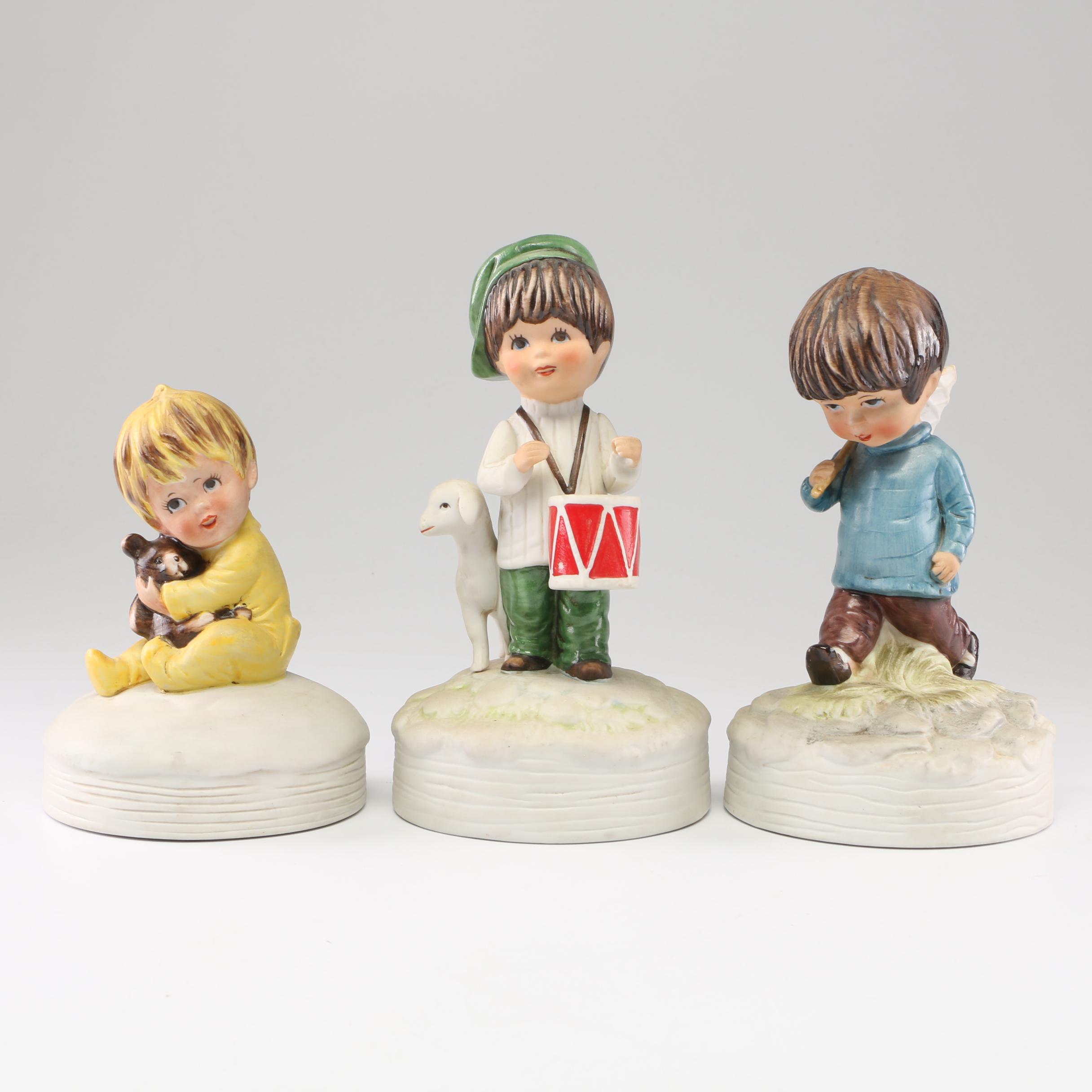 Gorham Fran Mar "Moppets" Music Box Figurines