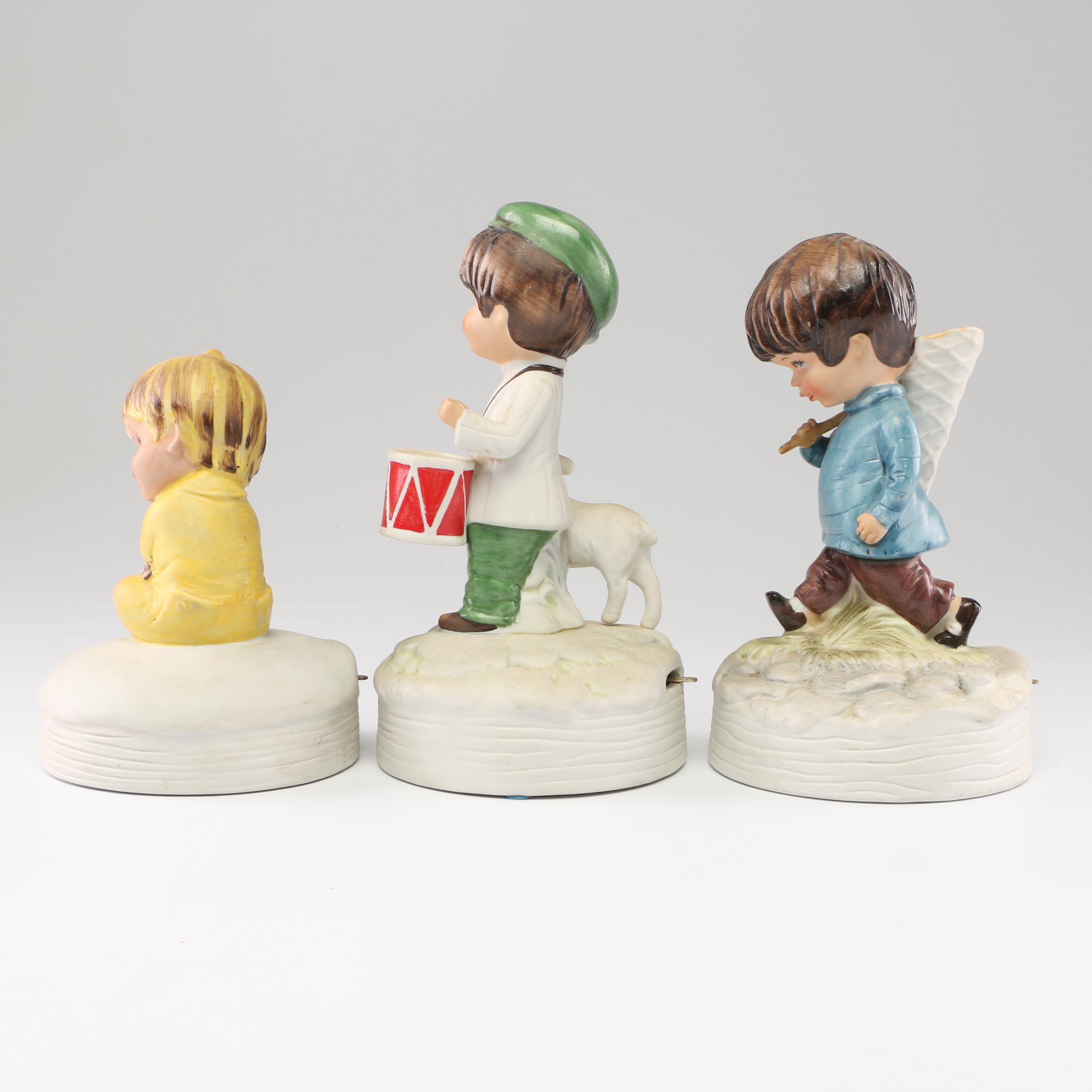 Gorham Fran Mar "Moppets" Music Box Figurines