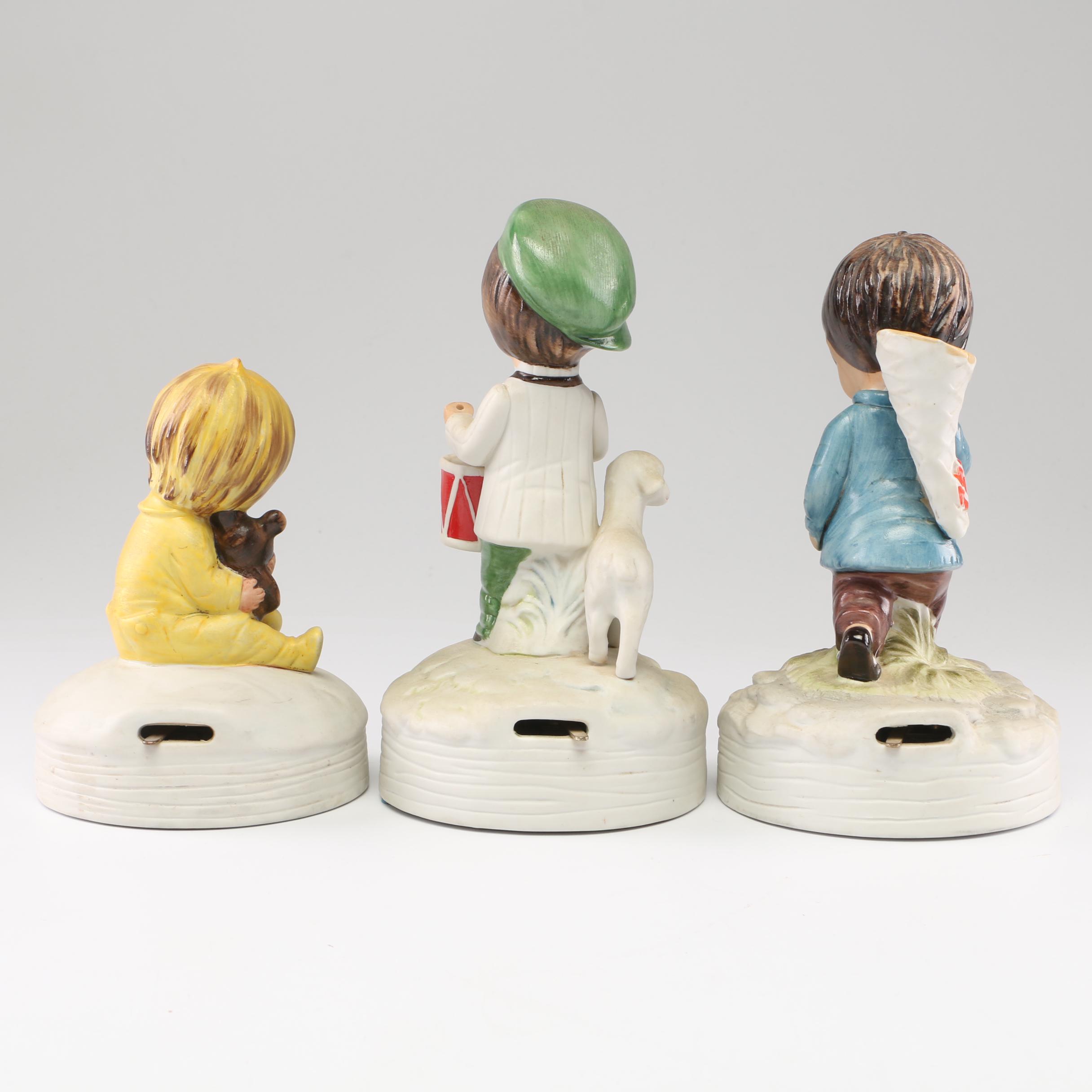 Gorham Fran Mar "Moppets" Music Box Figurines