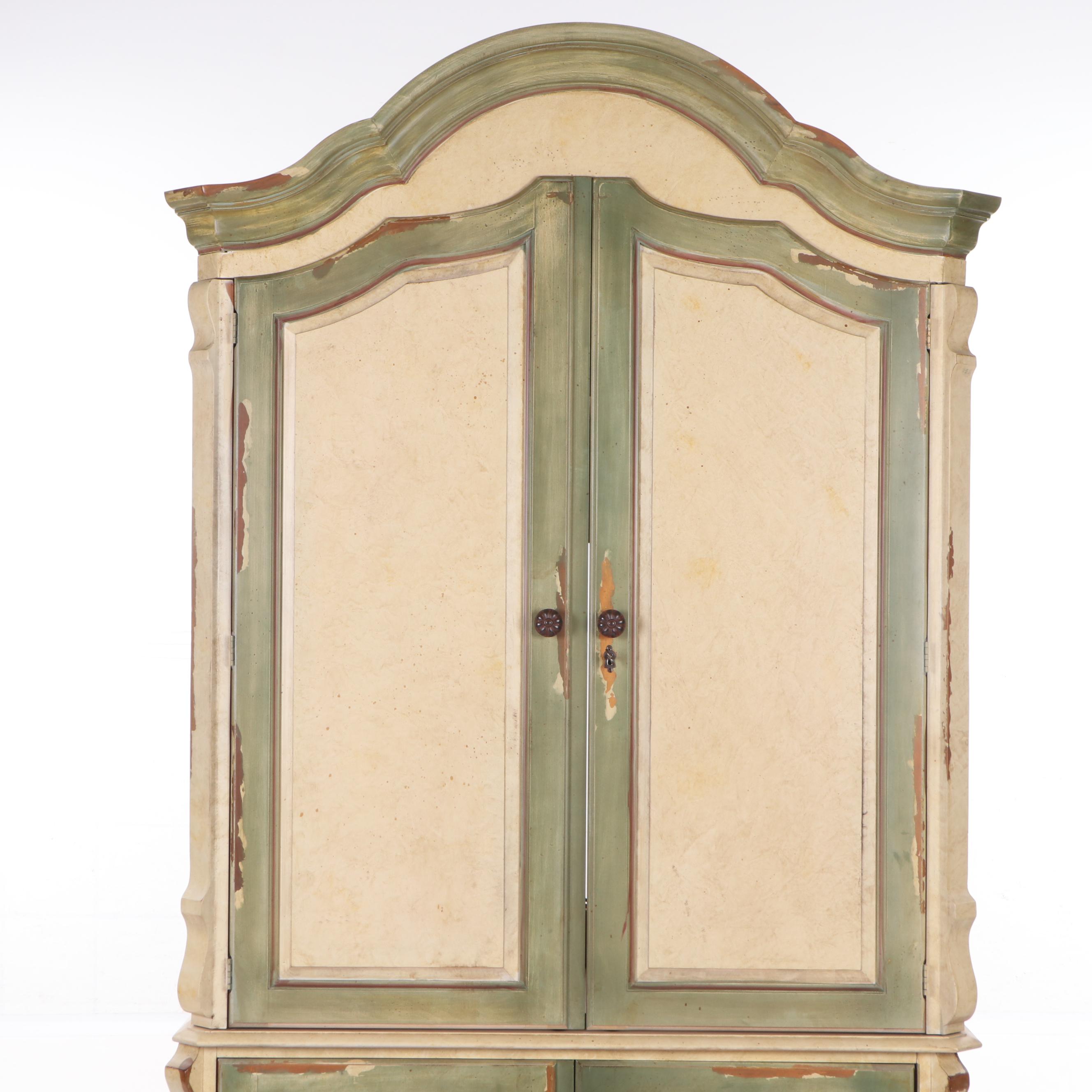 Jim Peed for Romweber Painted Wood Entertainment Center