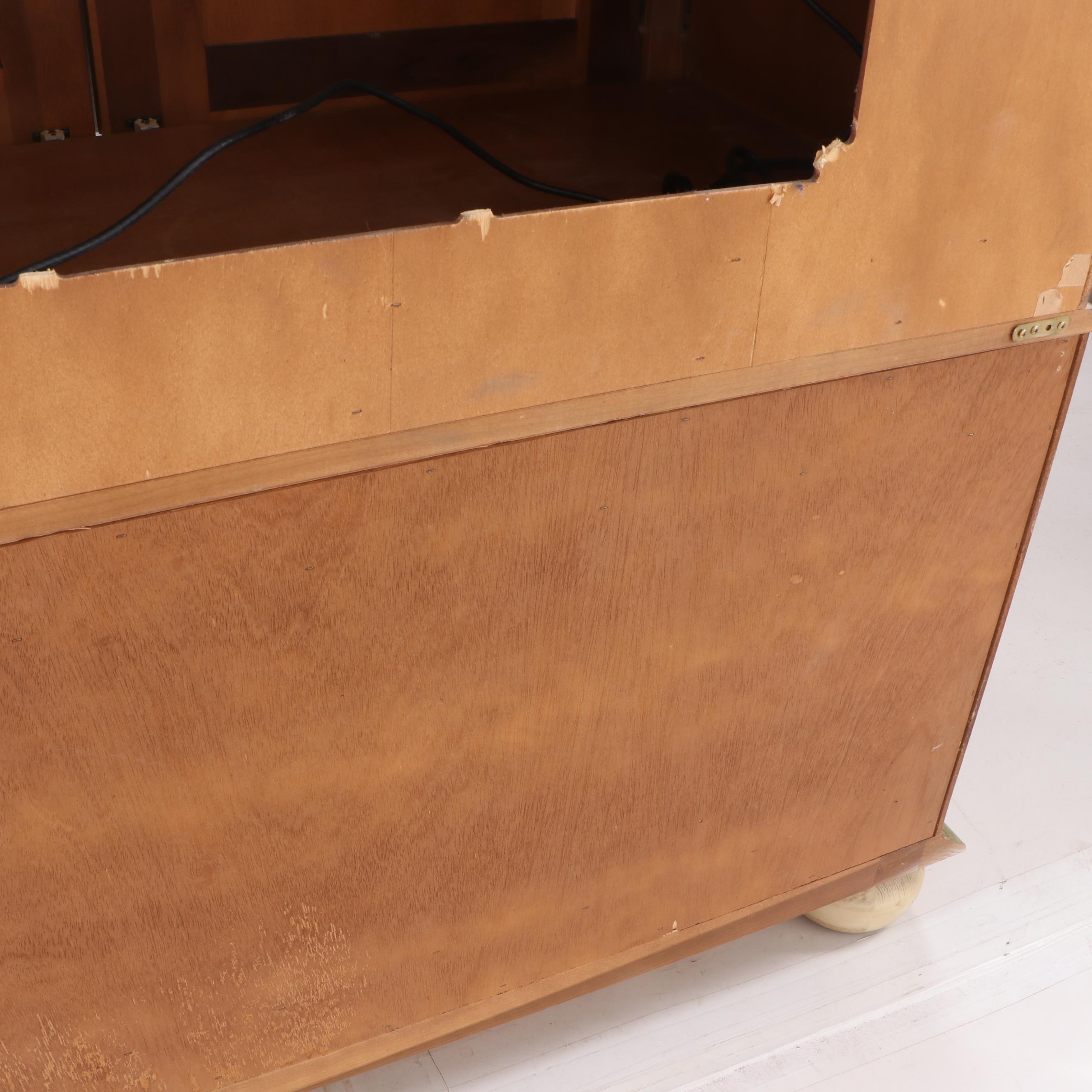 Jim Peed for Romweber Painted Wood Entertainment Center