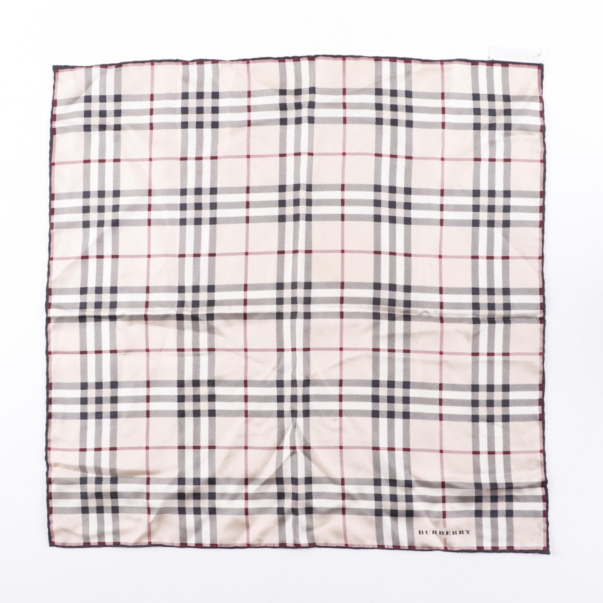 Women's Burberry Silk Plaid Scarf