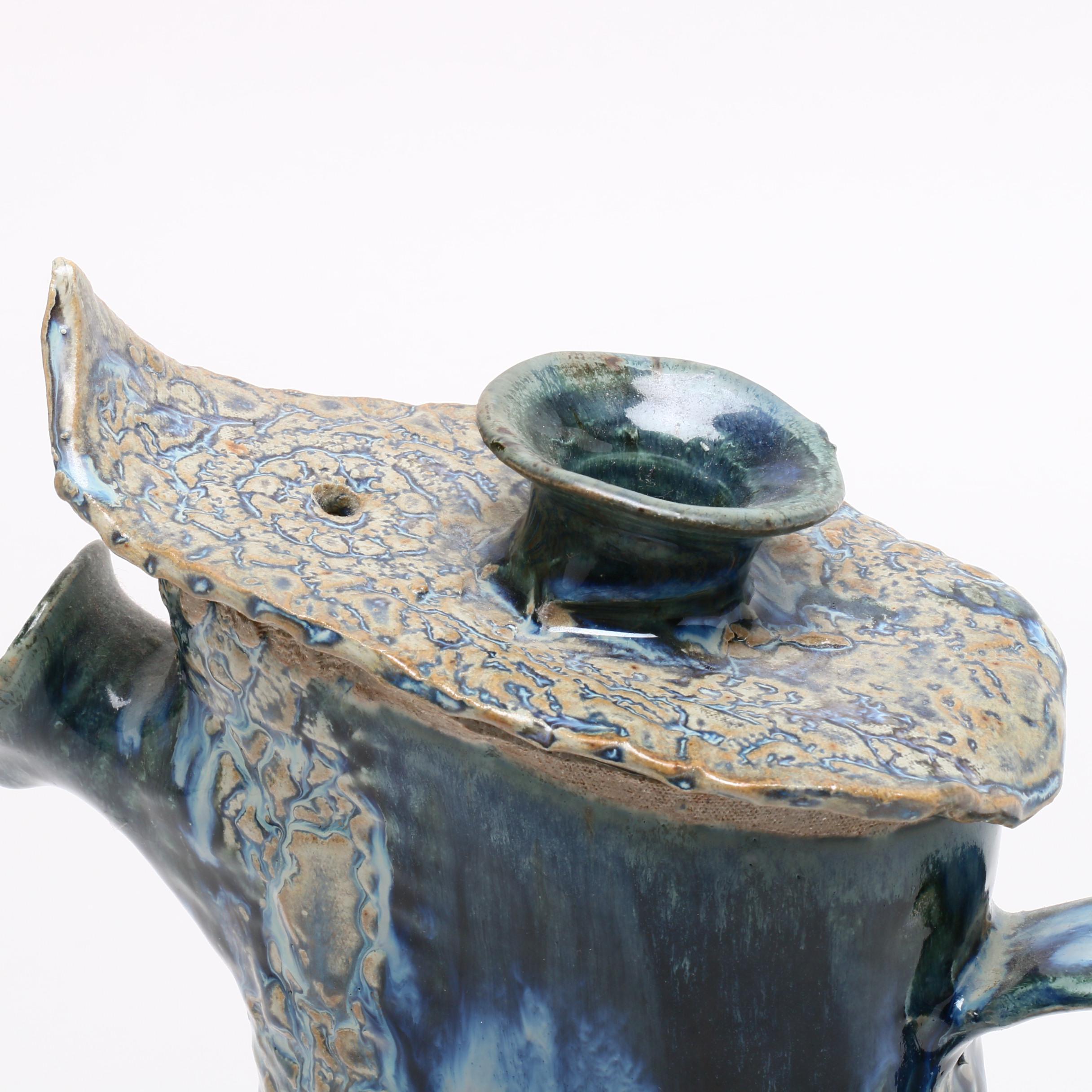 Harry Guthrie Phillips Handbuilt Stoneware Coffee Pot or Teapot