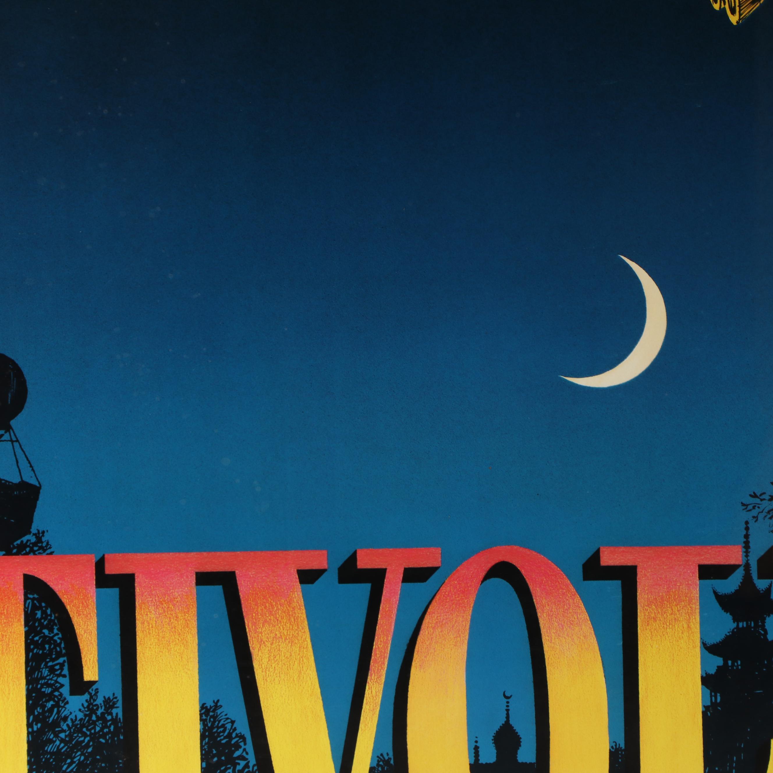Offset Lithograph Poster after Bo Bonfils "Tivoli Gardens"