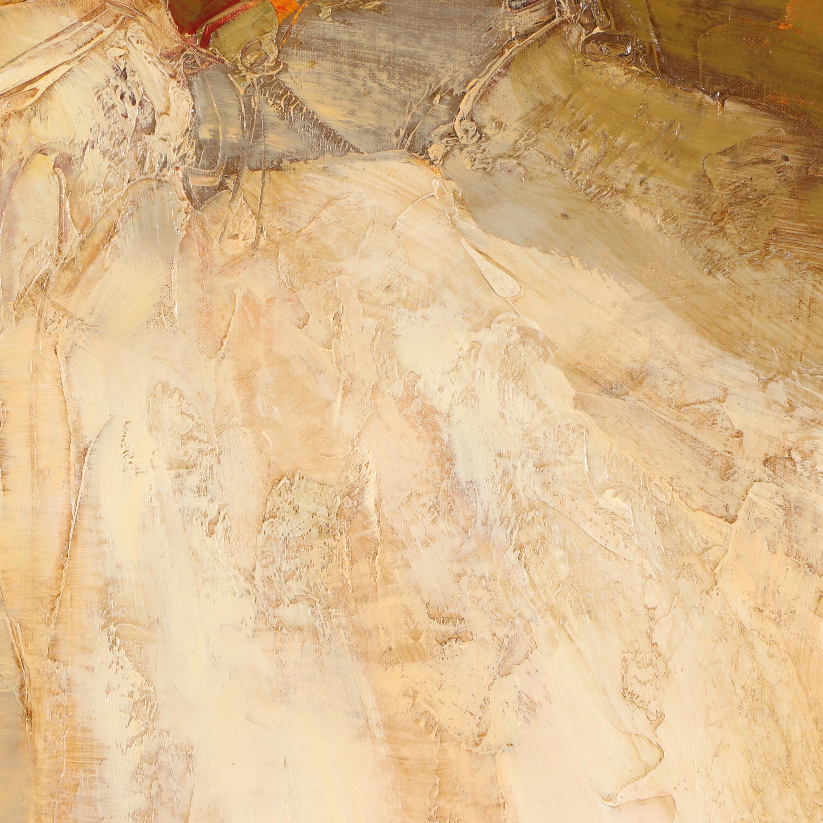 P. Collins Abstract Oil Painting