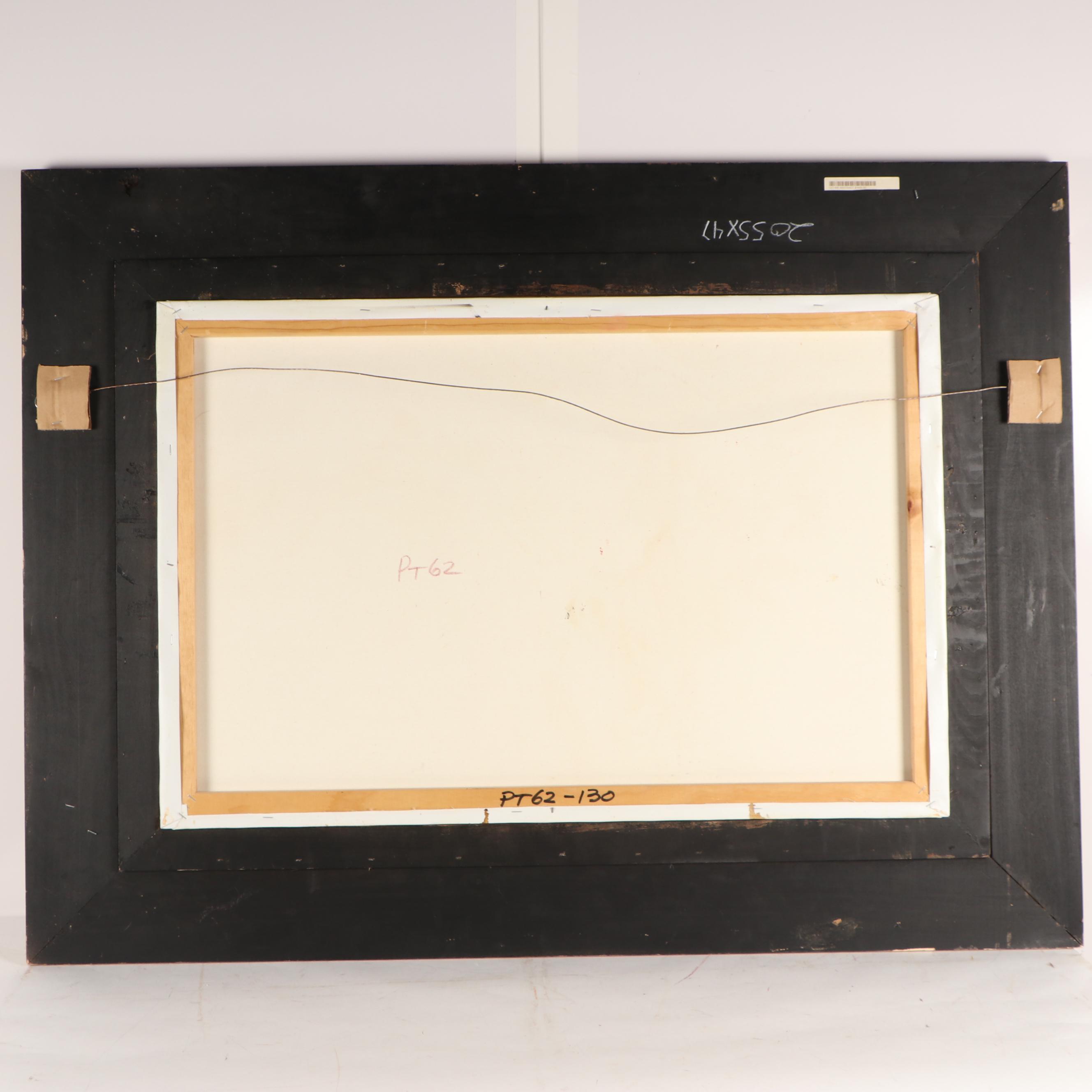 P. Collins Abstract Oil Painting