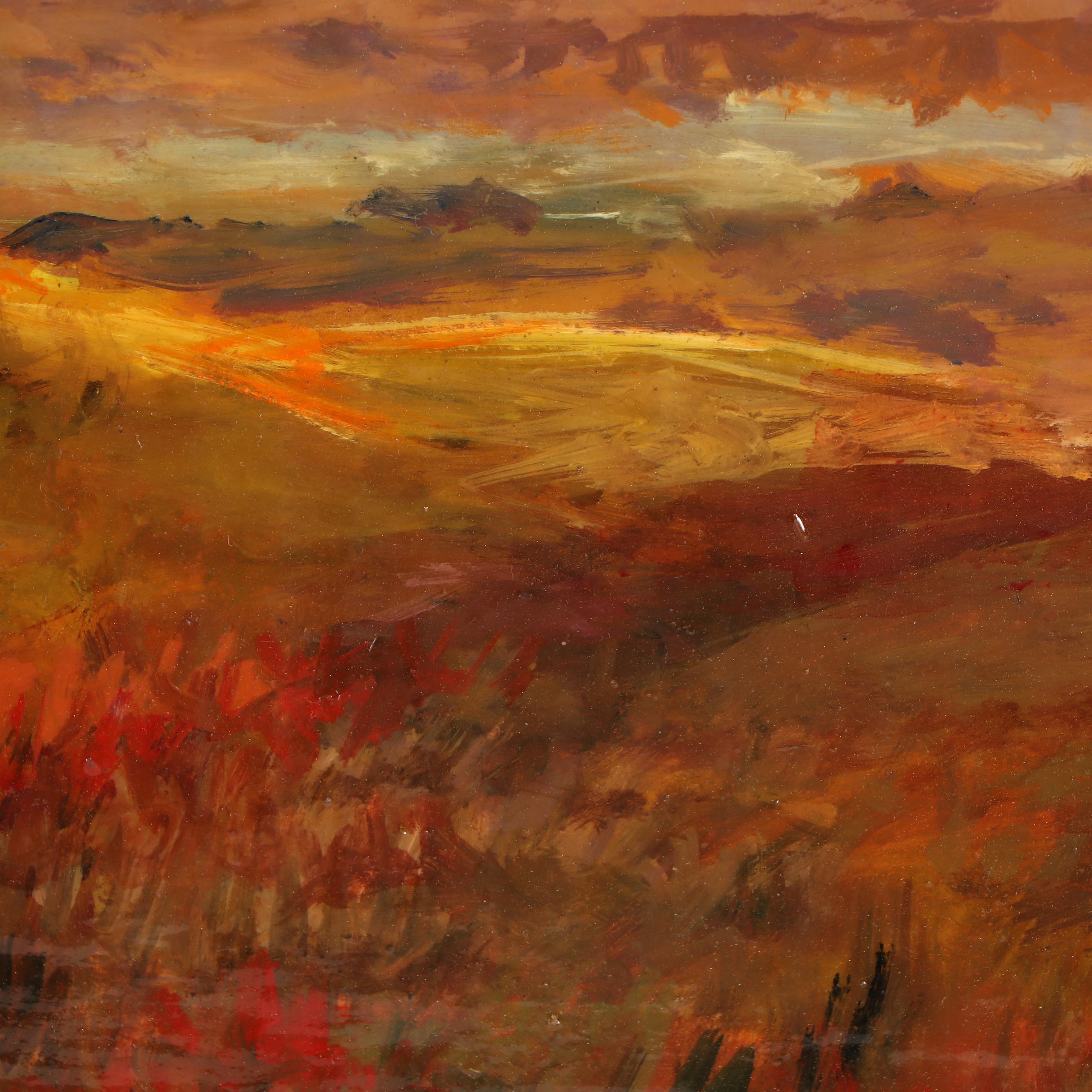 Bill Ord Western Style Oil Painting after C.M. Russell