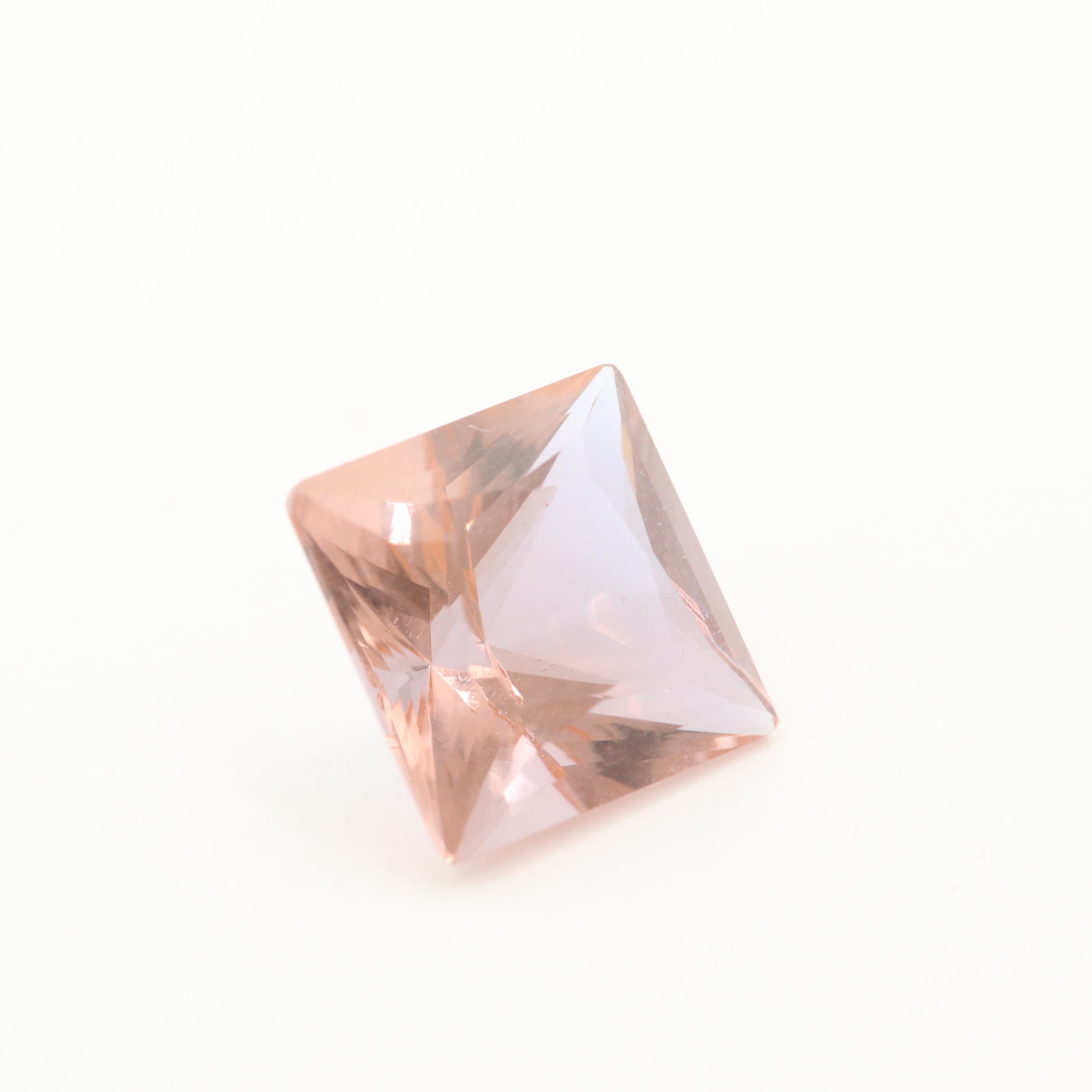 Loose Square Faceted Color Change Glass