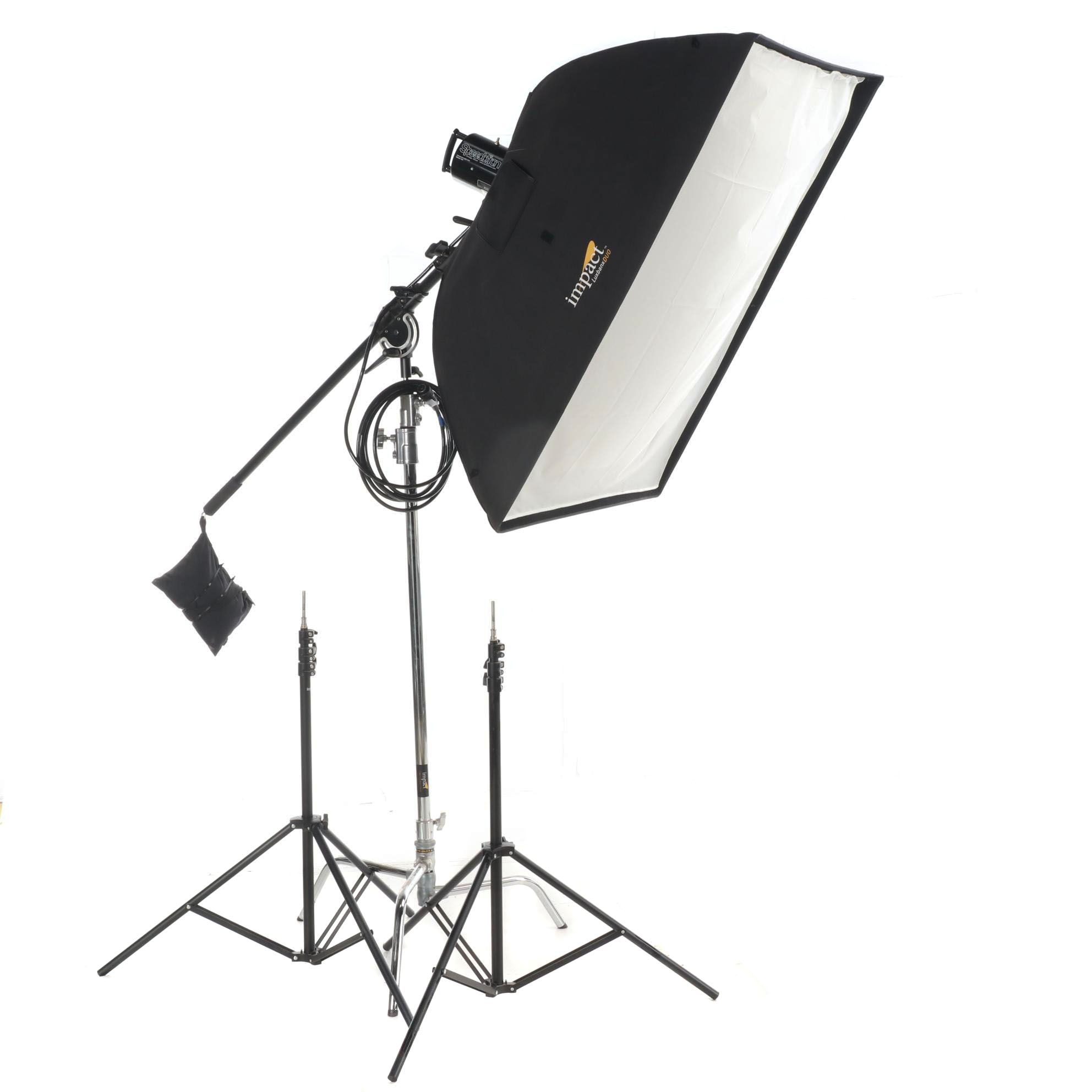 Speedotron Studio Strobe with Large  Impact Luxbanx Duo Softbox