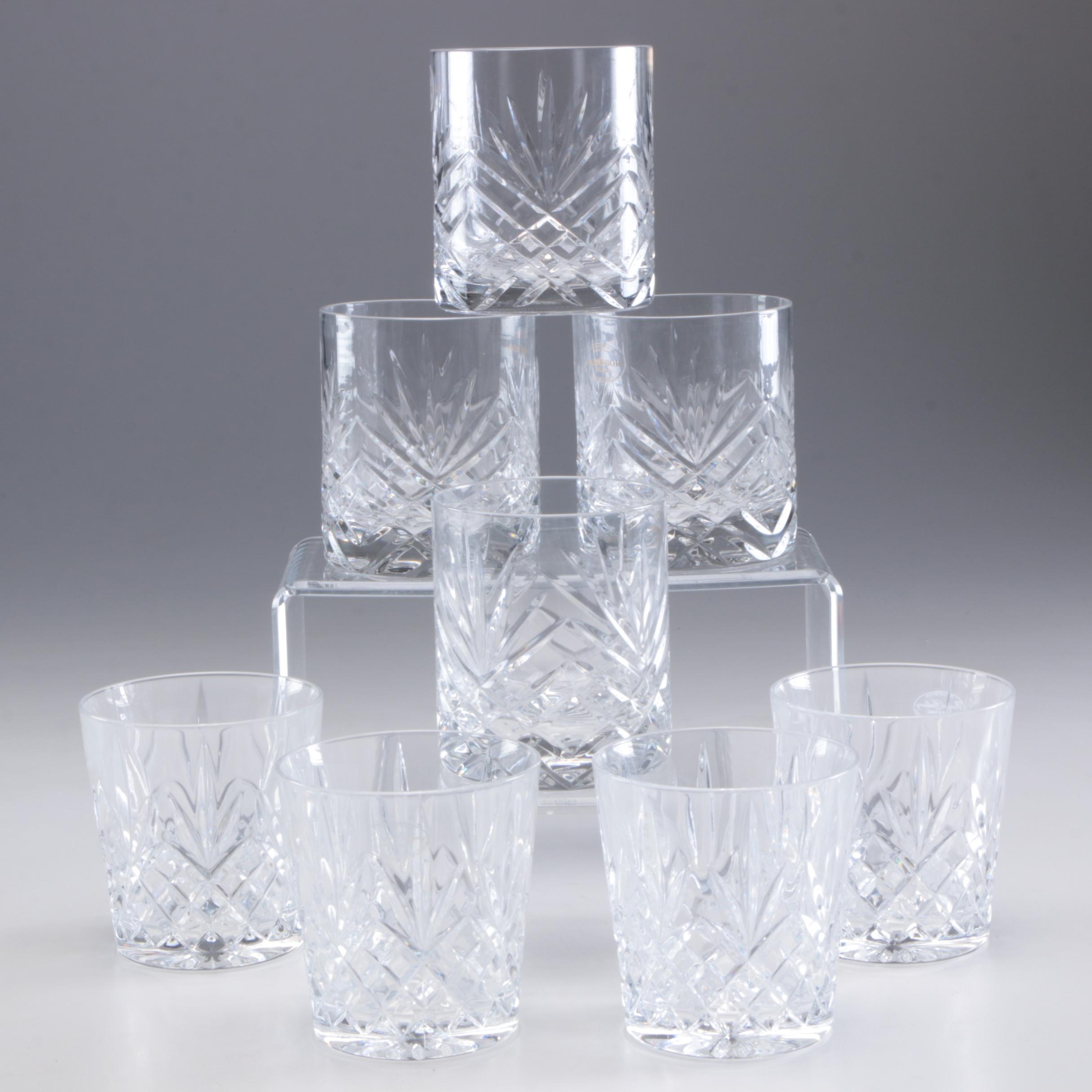 Sam O Bor "Illusions" and Royal Gallery "Champlain Platinum" Crystal Glassware