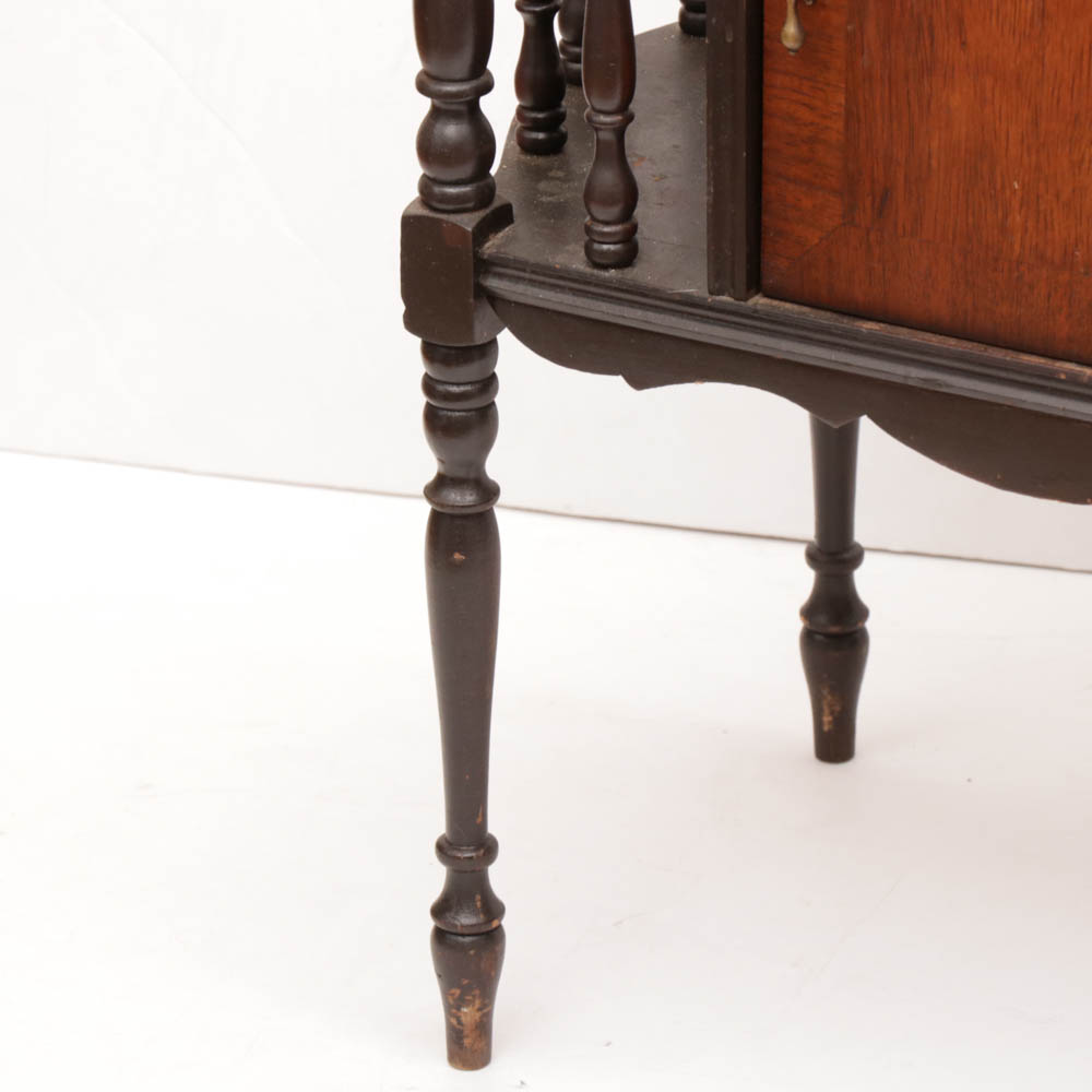 Copper Lined Wood Humidor, Antique