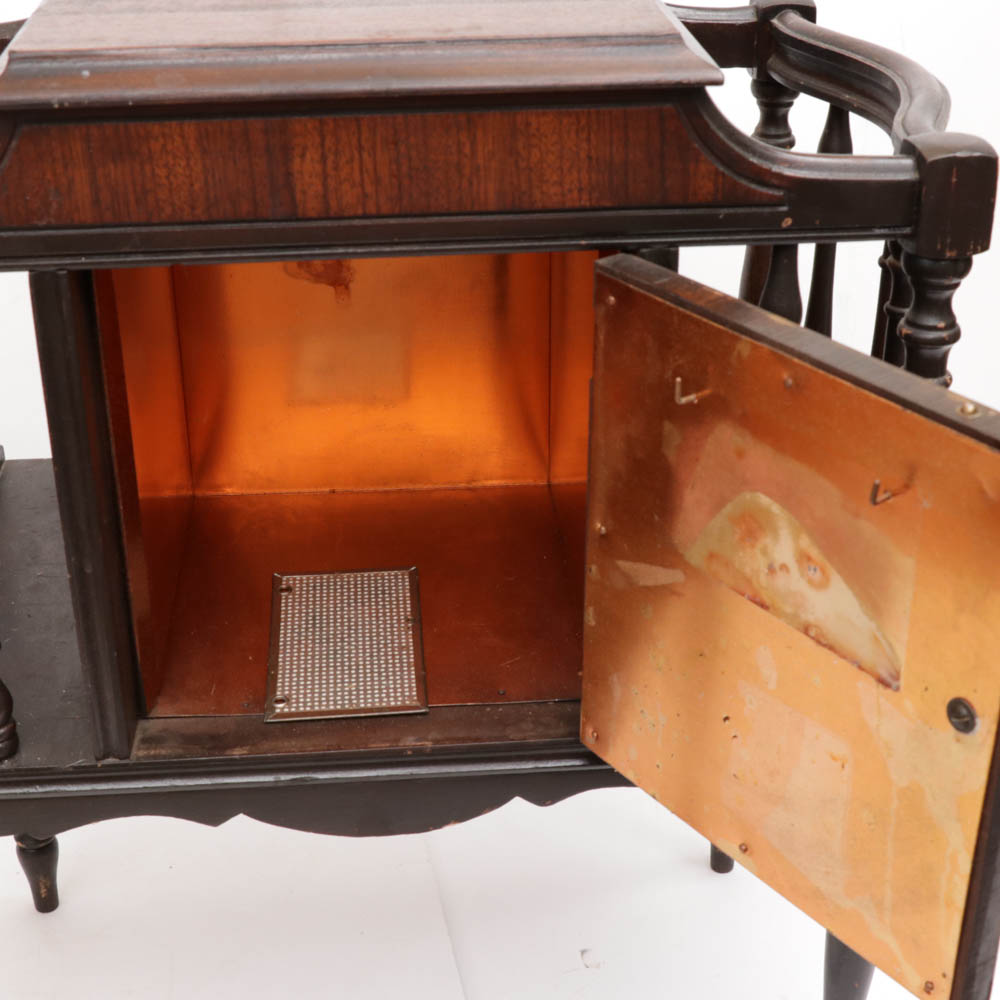 Copper Lined Wood Humidor, Antique