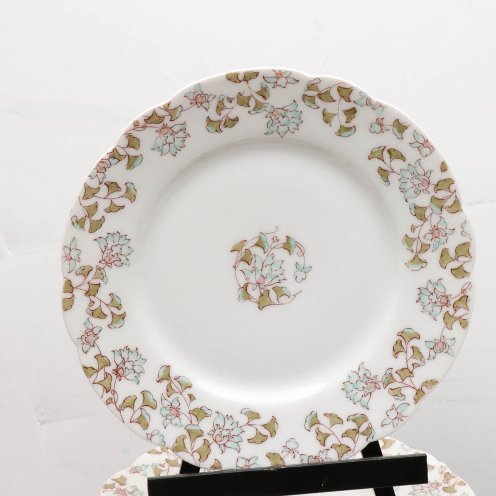 Haviland Limoges Hand-Painted Porcelain Tableware, Vintage