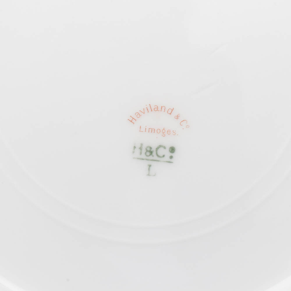 Haviland Limoges Hand-Painted Porcelain Tableware, Vintage