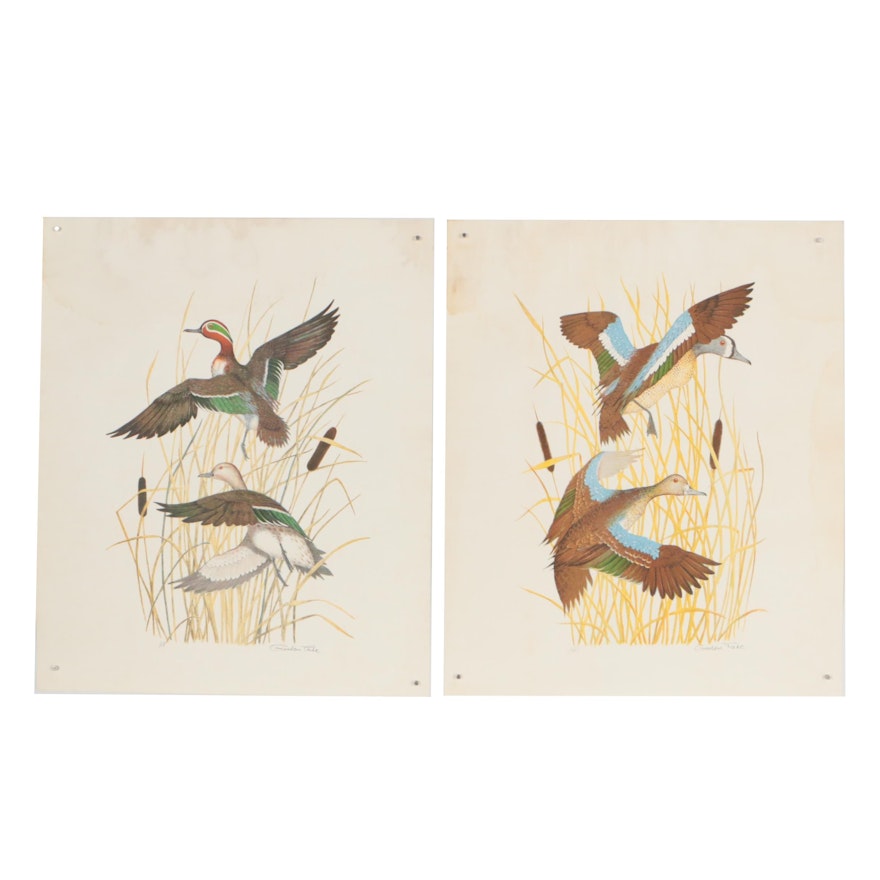 Gordon Tate Lithographs of Waterfowl