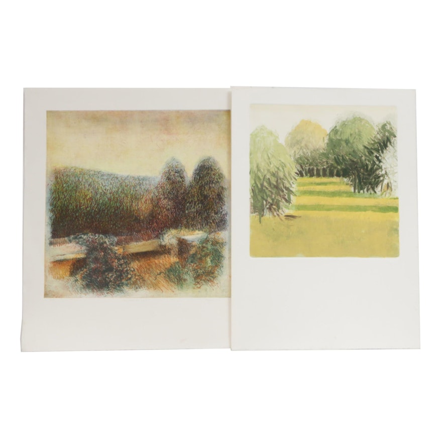 James Wilson Rayen Landscape Intaglio Prints