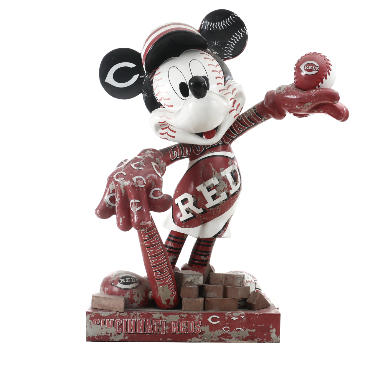 Large 2010 Mickey Mouse All-Star Game MLB-Reds Figure From