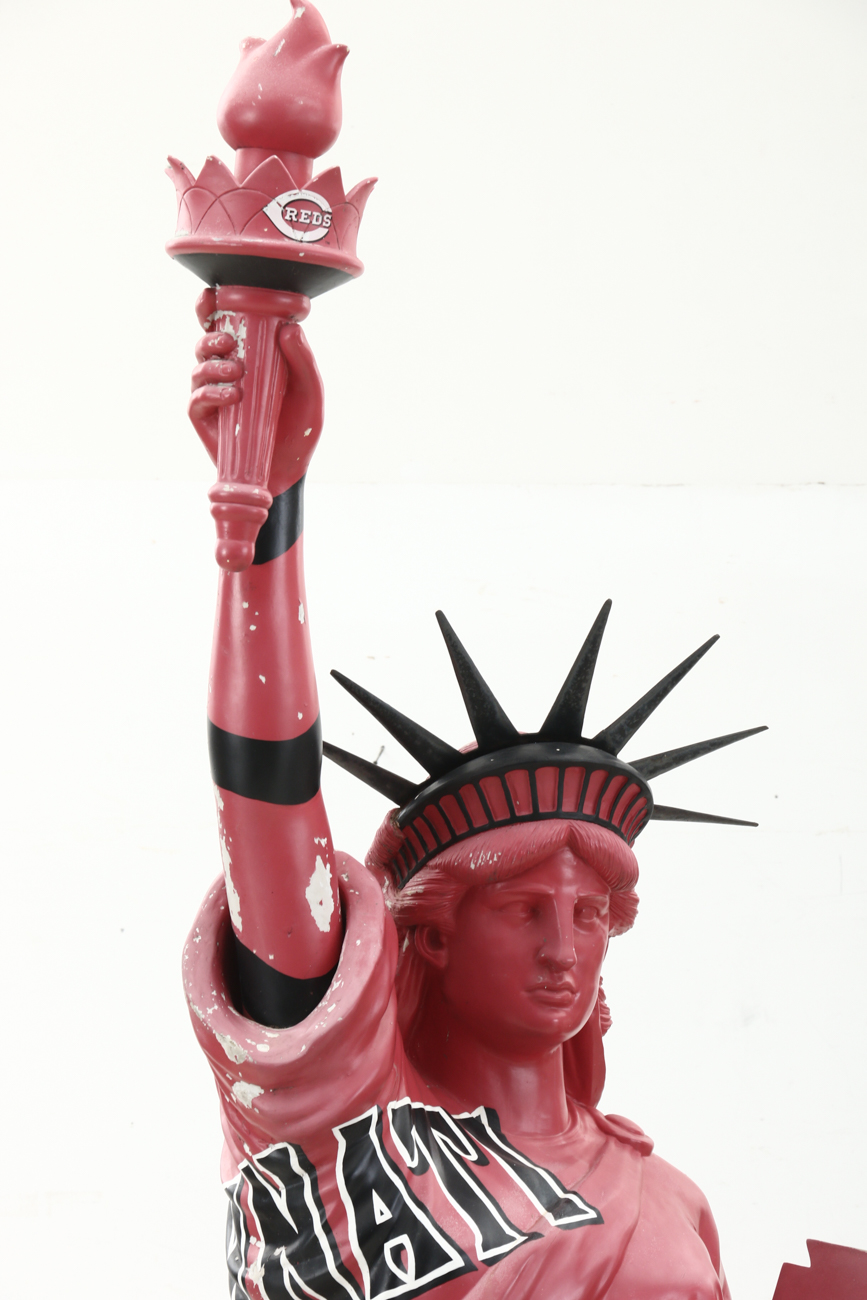 Large 2008 Statue of Liberty Reds-Major League Baseball All-Star Game Figure