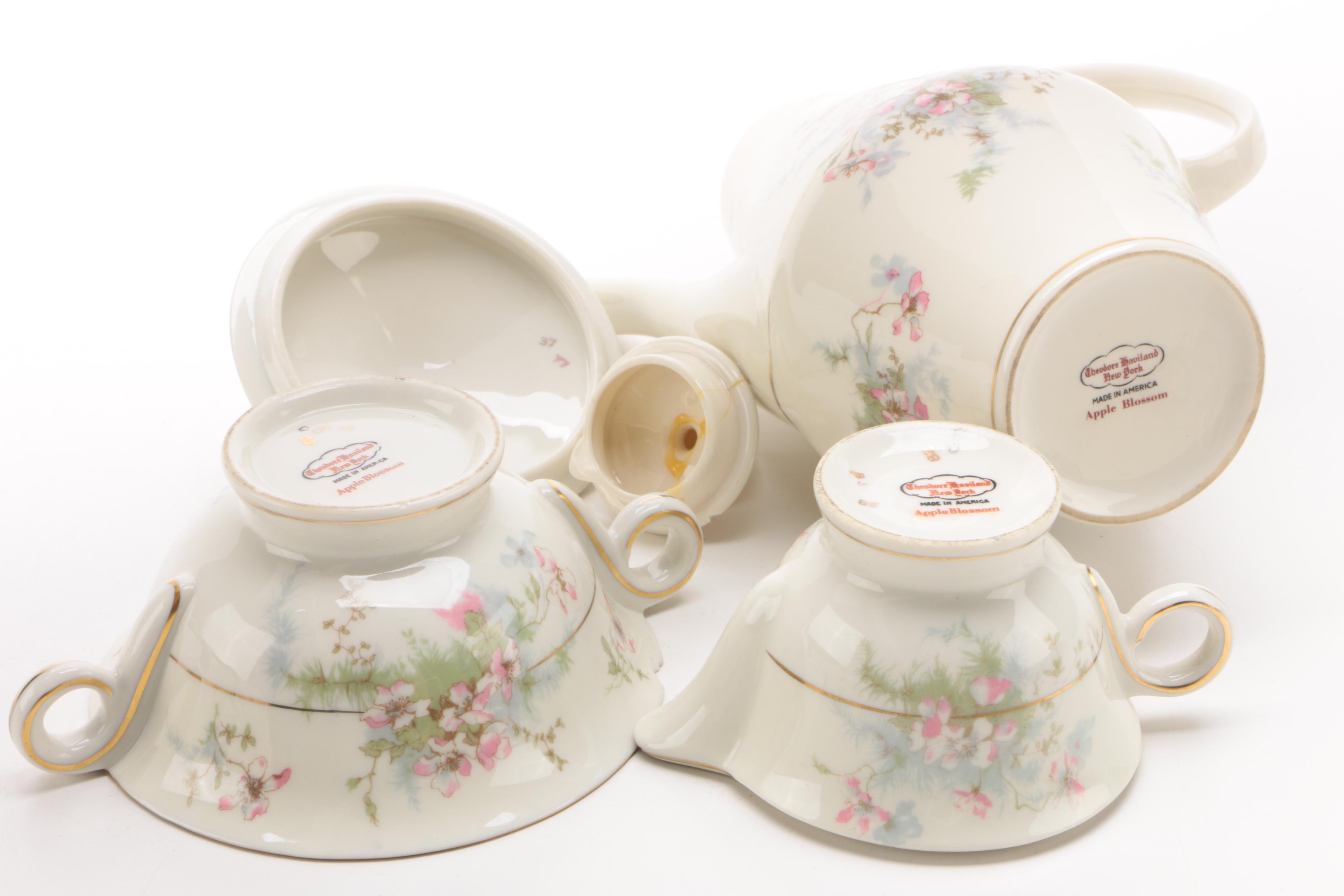 Theodore Haviland "Apple Blossom" Porcelain Dinnerware, 1940 - 1989