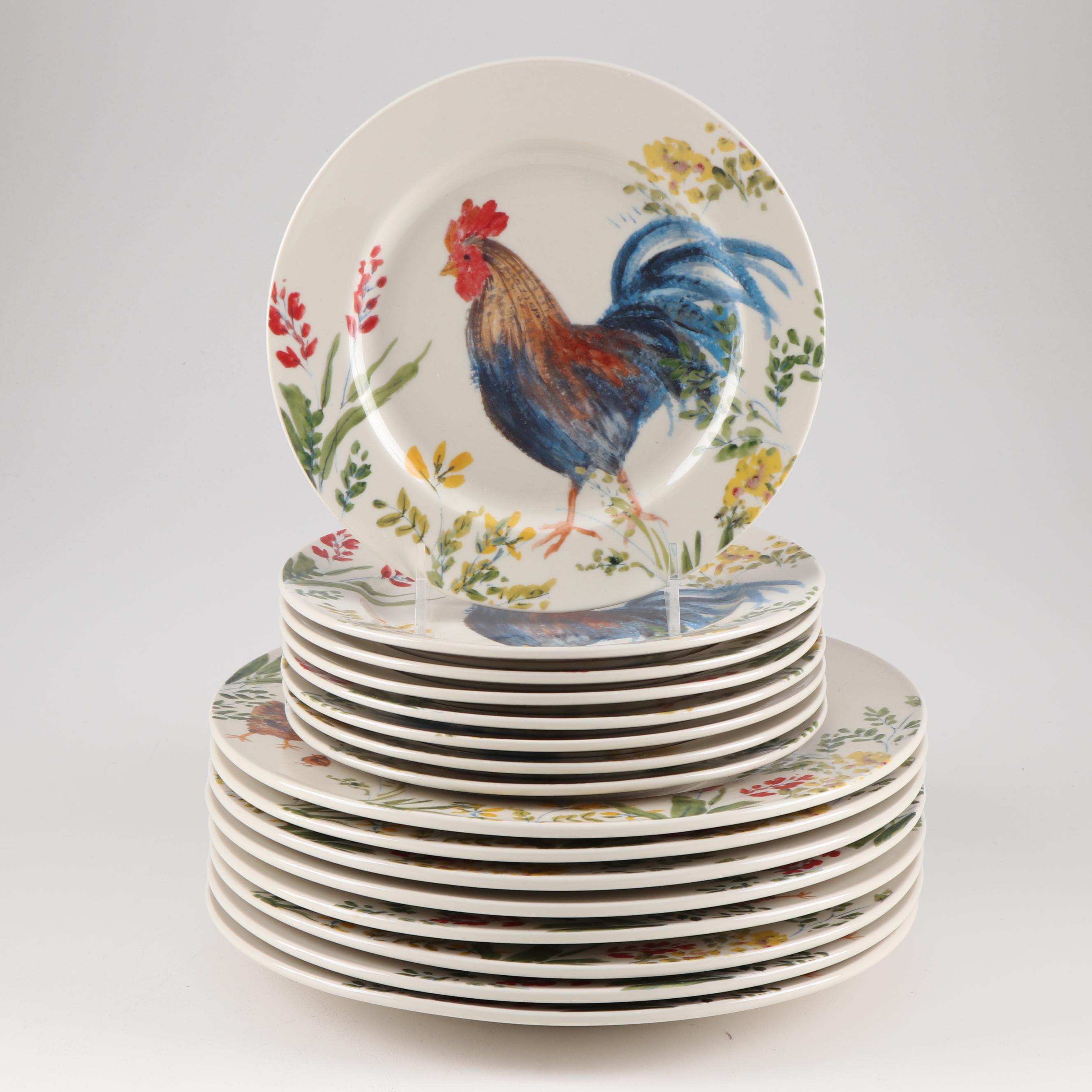 Paula Deen Dinnerware "Garden Rooster"