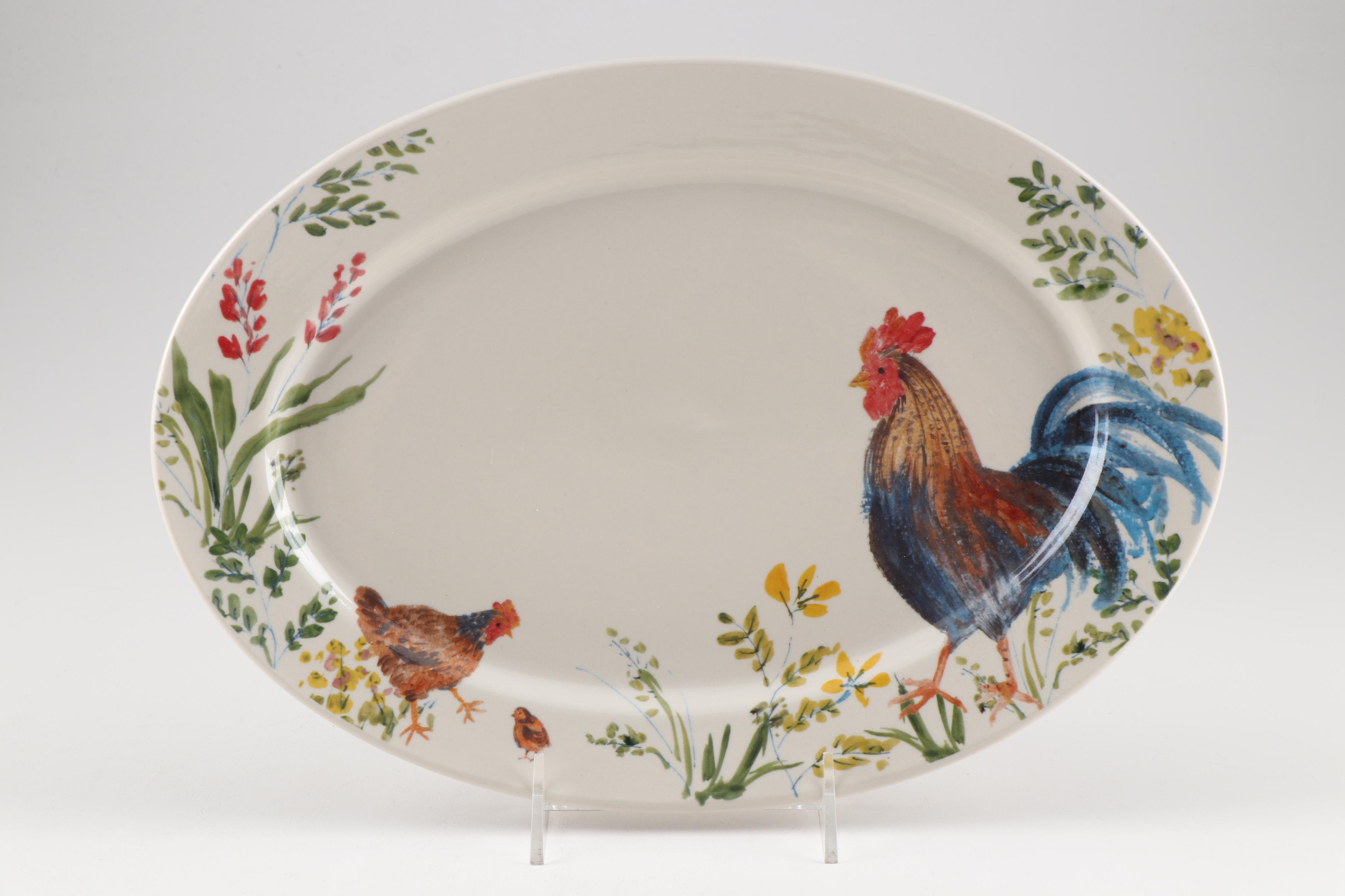 Paula Deen Dinnerware "Garden Rooster"