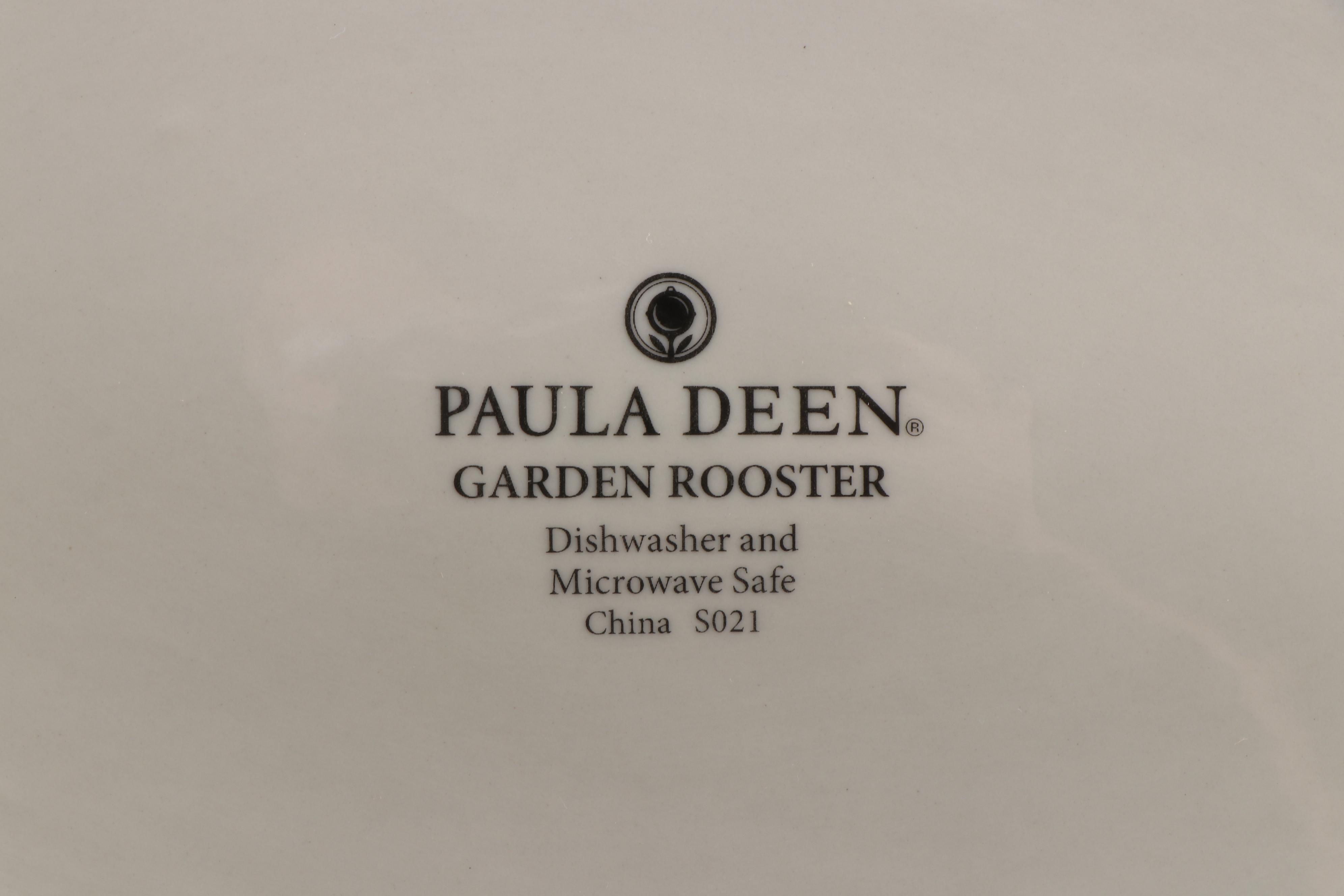 Paula Deen Dinnerware "Garden Rooster"