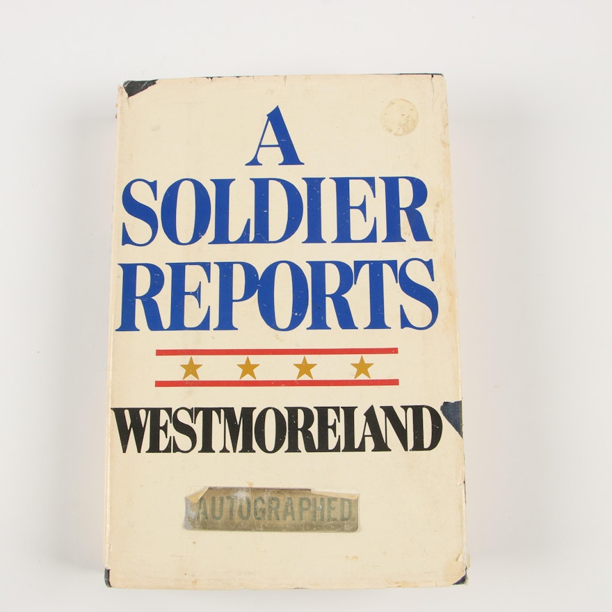 1976 Signed "A Soldier Reports" by General William C. Westmoreland