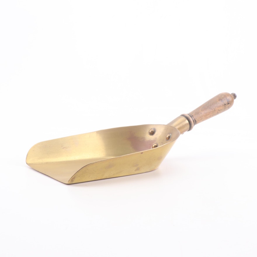 Banker's Brass Coin Shovel, Late 19th/Early 20th Century