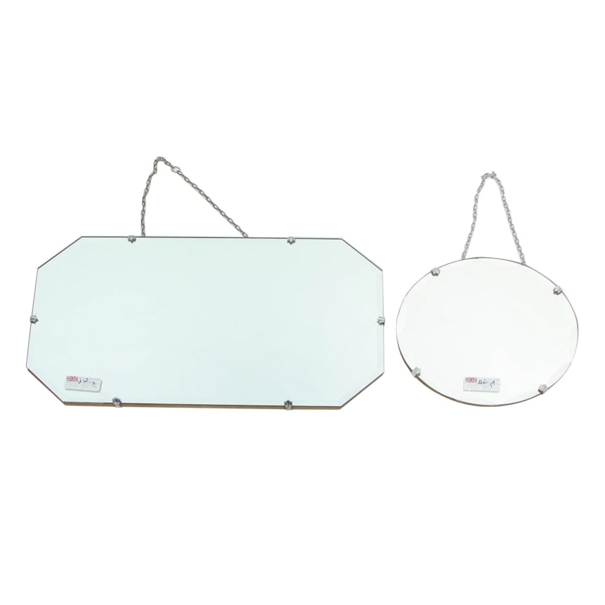 Art Deco Style Beveled Edge Mirrors