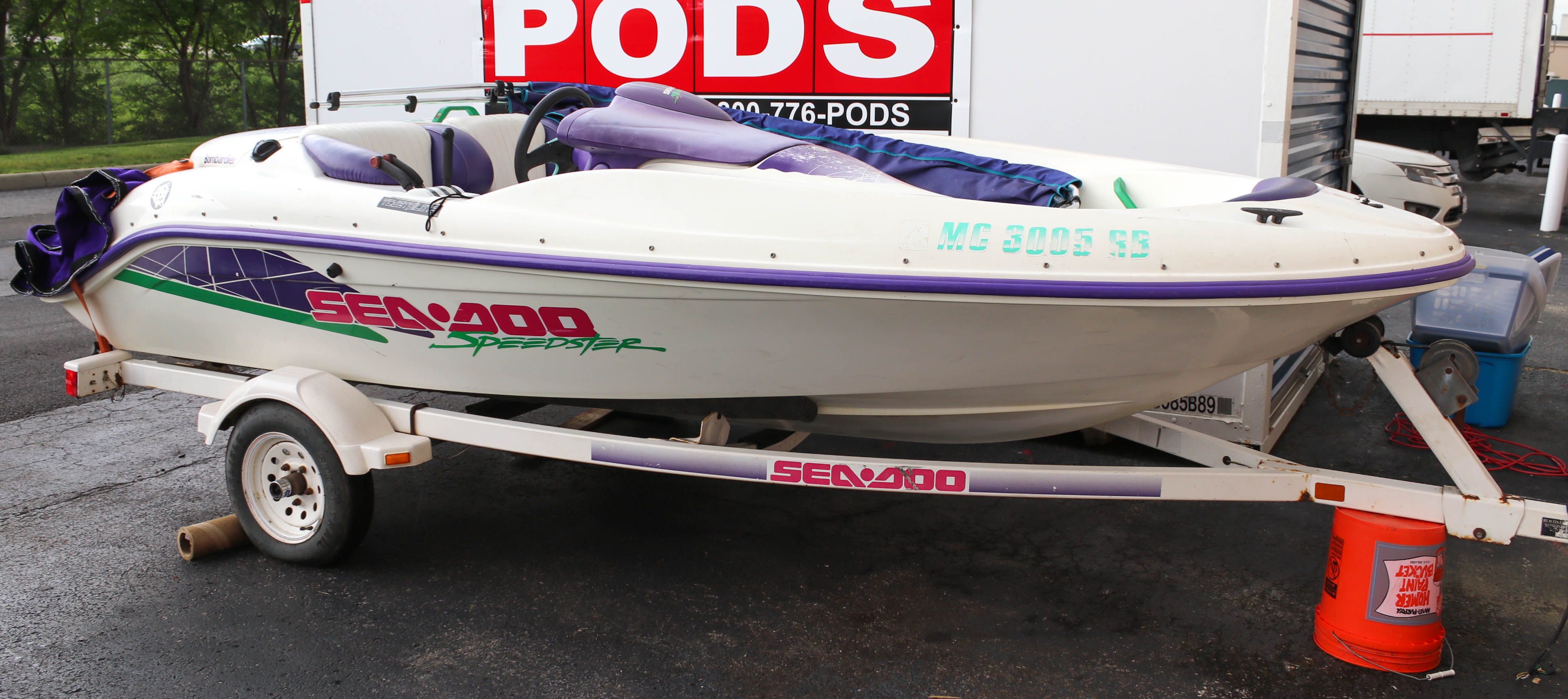 1995 Sea-Doo Speedster Sport Boat and Trailer