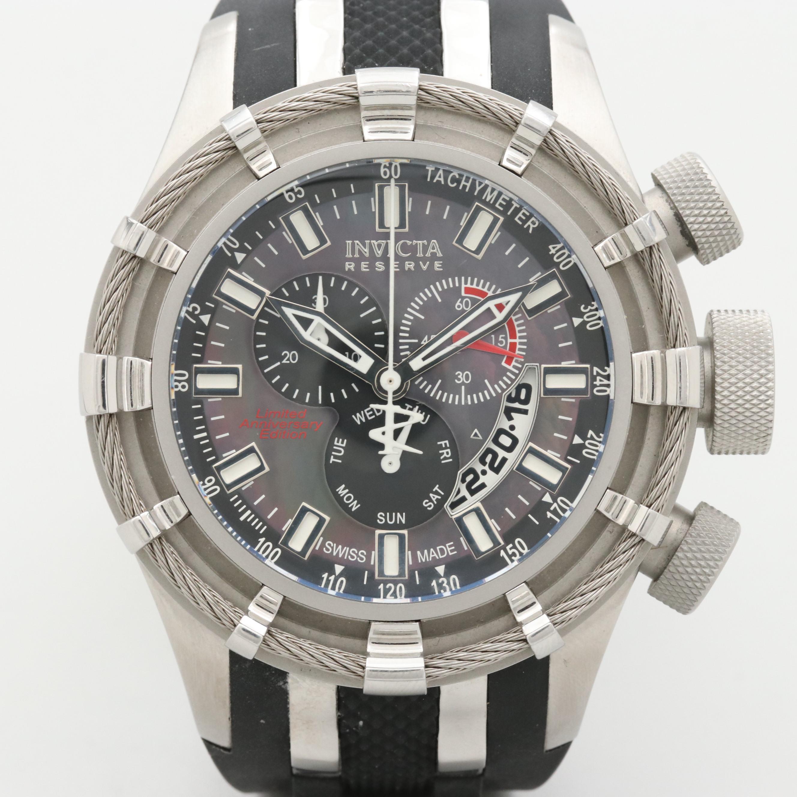 Invicta Reserve Limited Edition Stainless Steel Quartz Chronograph Watch