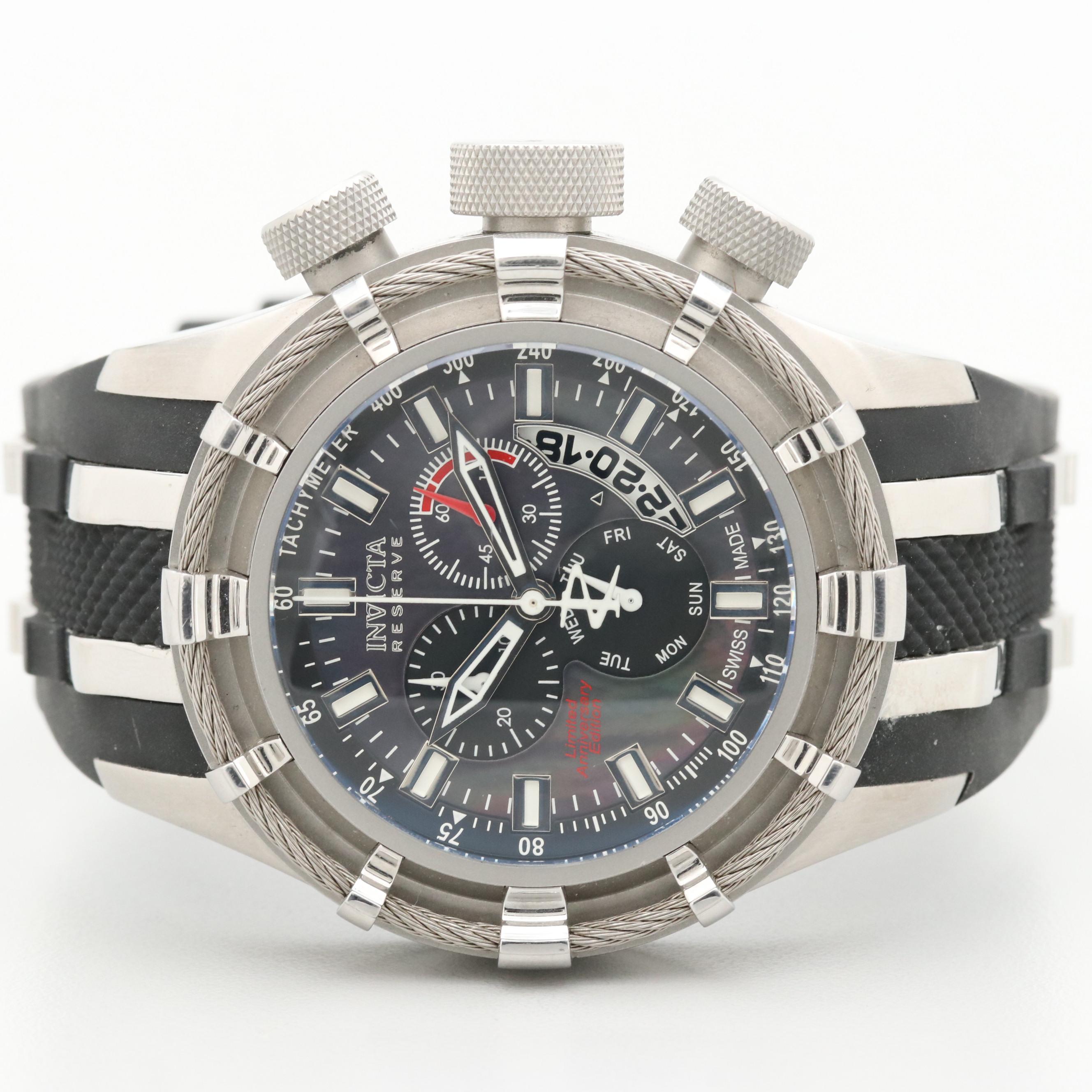 Invicta Reserve Limited Edition Stainless Steel Quartz Chronograph Watch