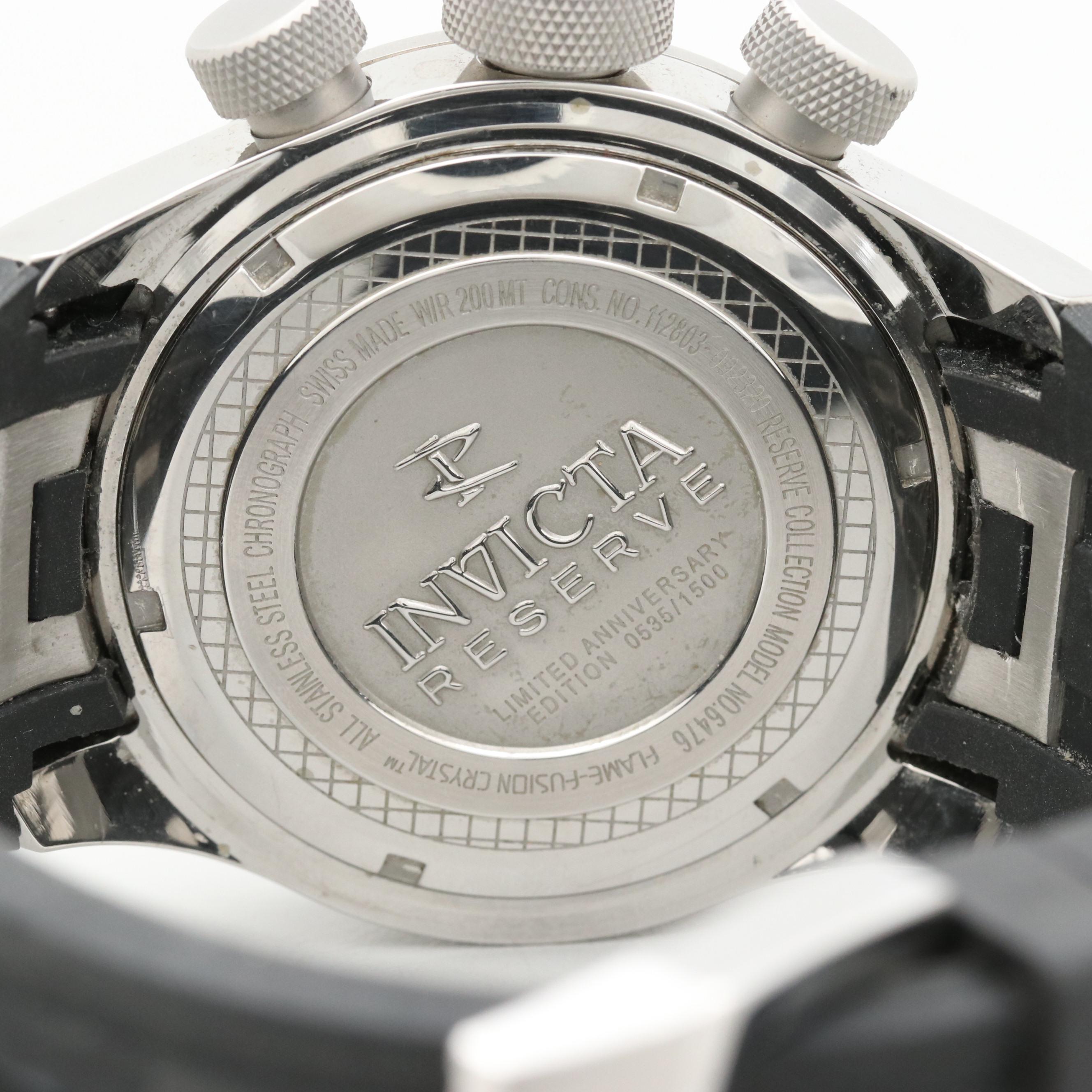 Invicta Reserve Limited Edition Stainless Steel Quartz Chronograph Watch