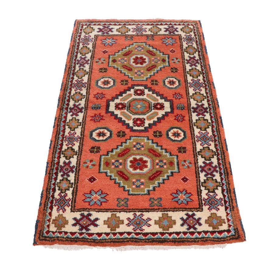 Hand-Knotted Ind0-Persian Heriz Wool Rug