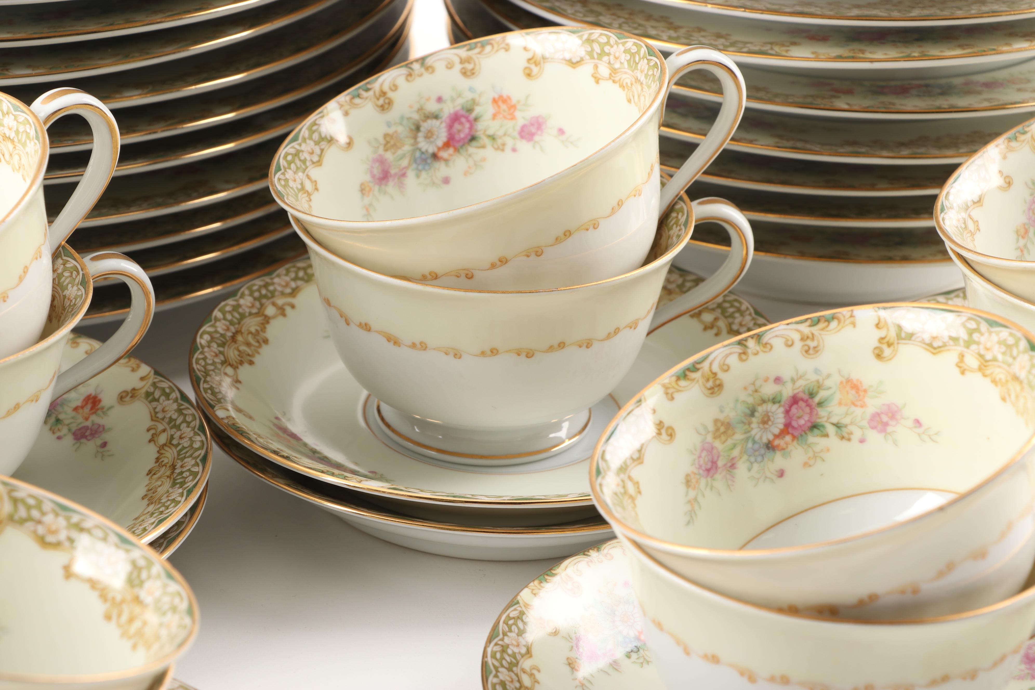 Rose China Occupied Japan Dinnerware Set, 1950s