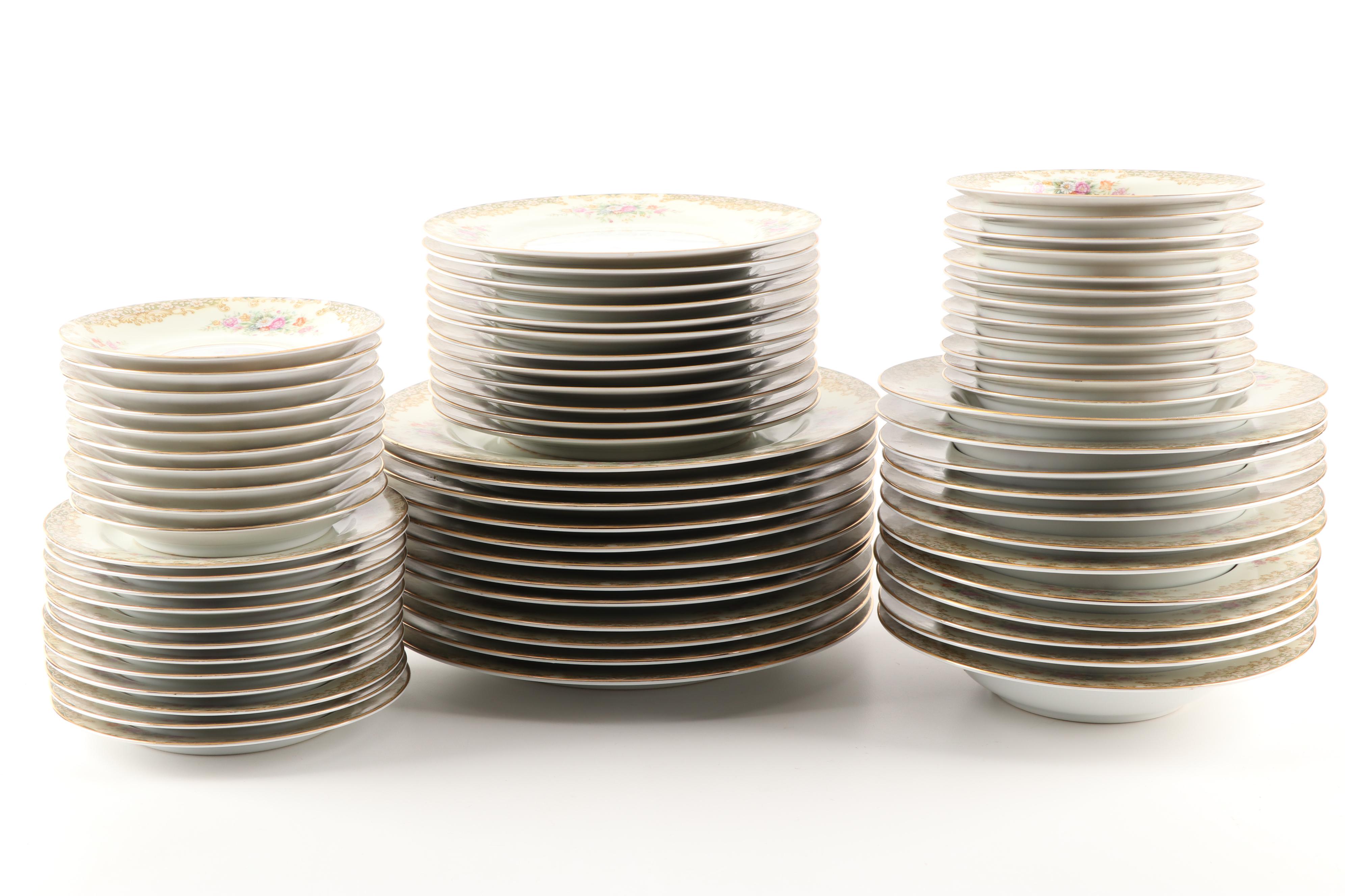 Rose China Occupied Japan Dinnerware Set, 1950s