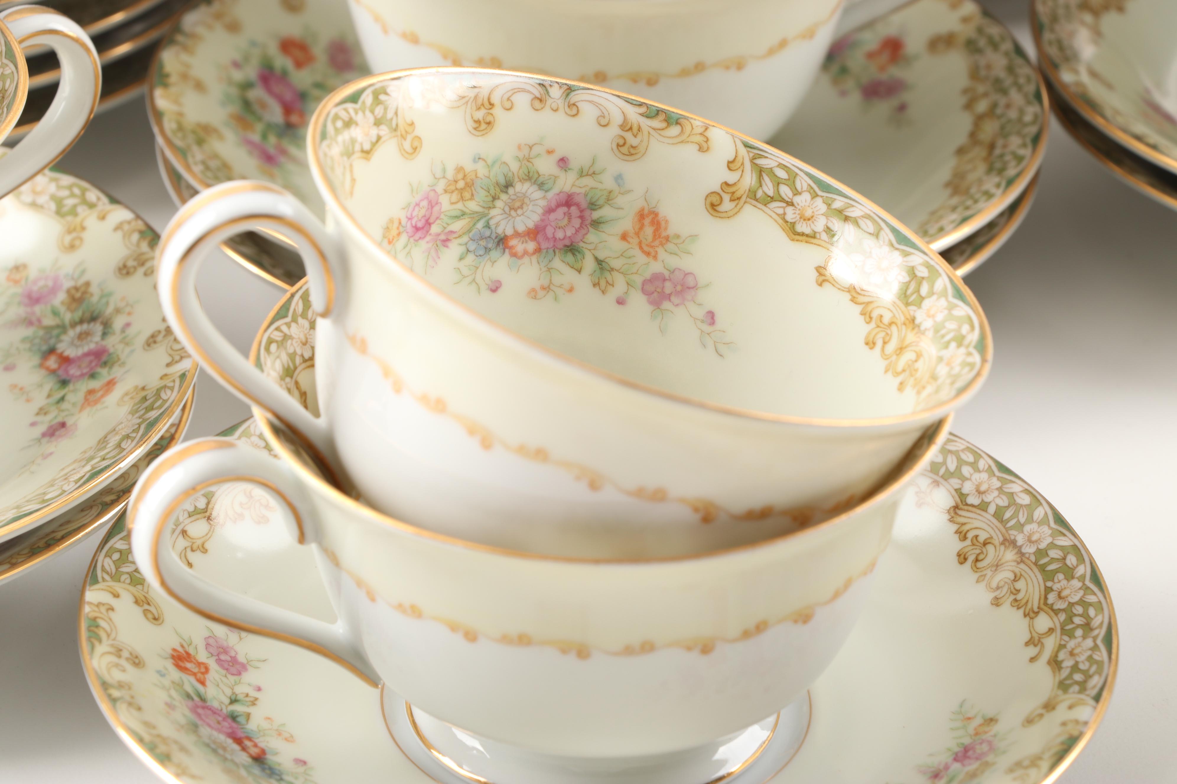 Rose China Occupied Japan Dinnerware Set, 1950s