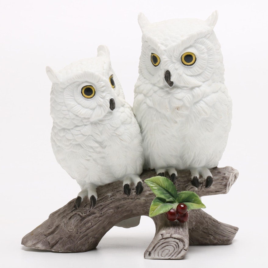 Andrea by Sadek Porcelain Owl Figurine