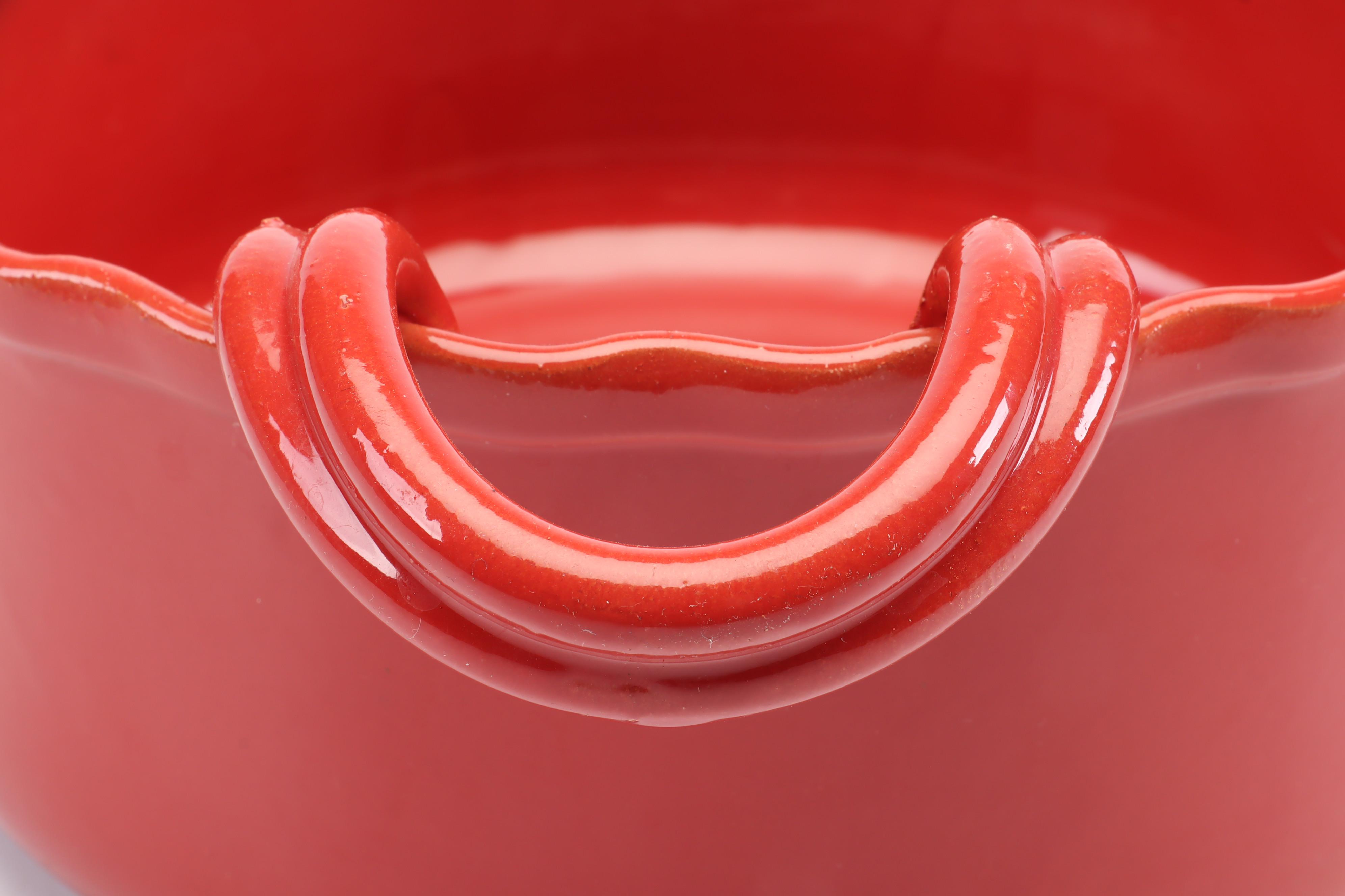 Copco Denmark Yellow Enamel Cast Iron Pot with Italica Ars Ovenproof Bowls