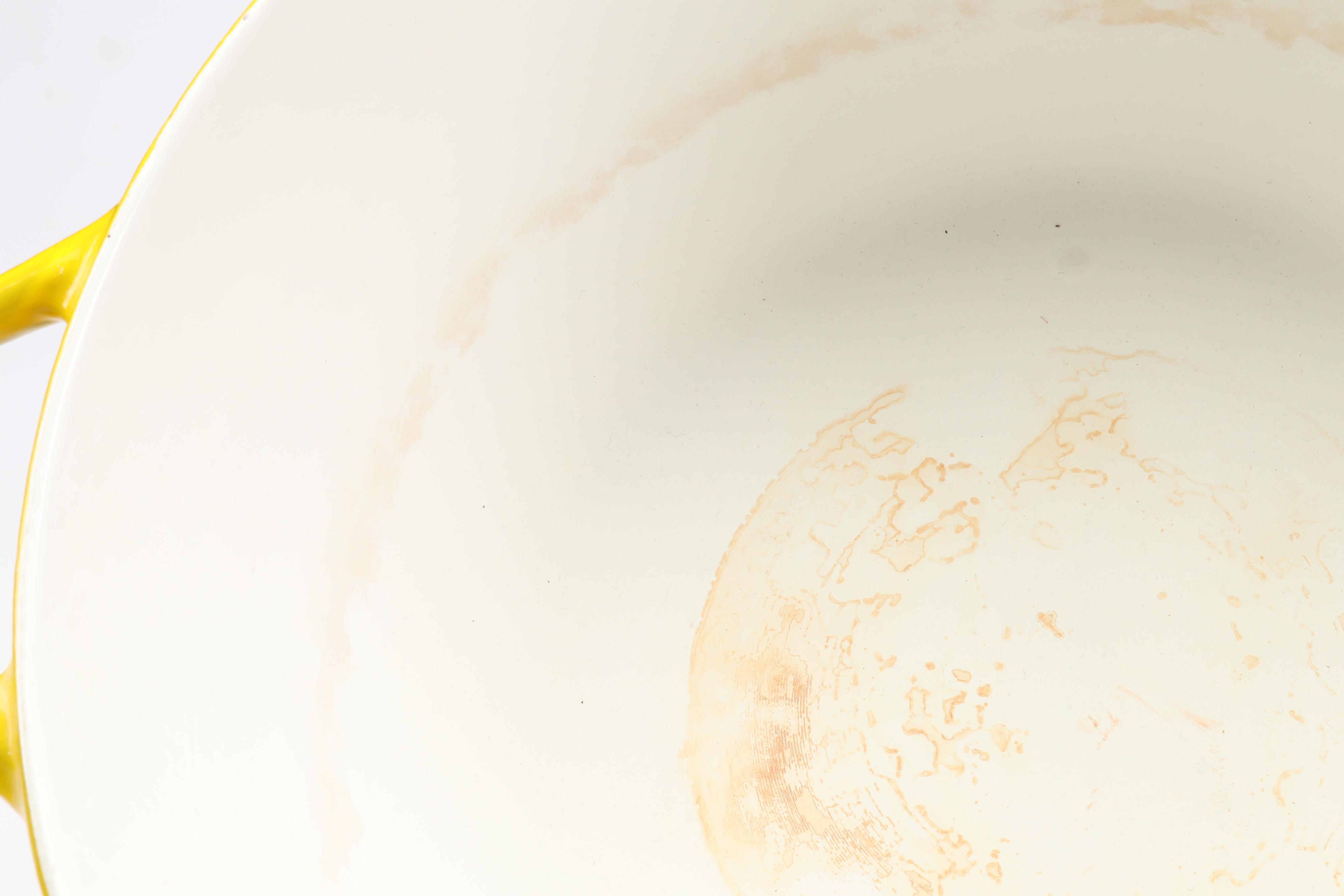 Copco Denmark Yellow Enamel Cast Iron Pot with Italica Ars Ovenproof Bowls