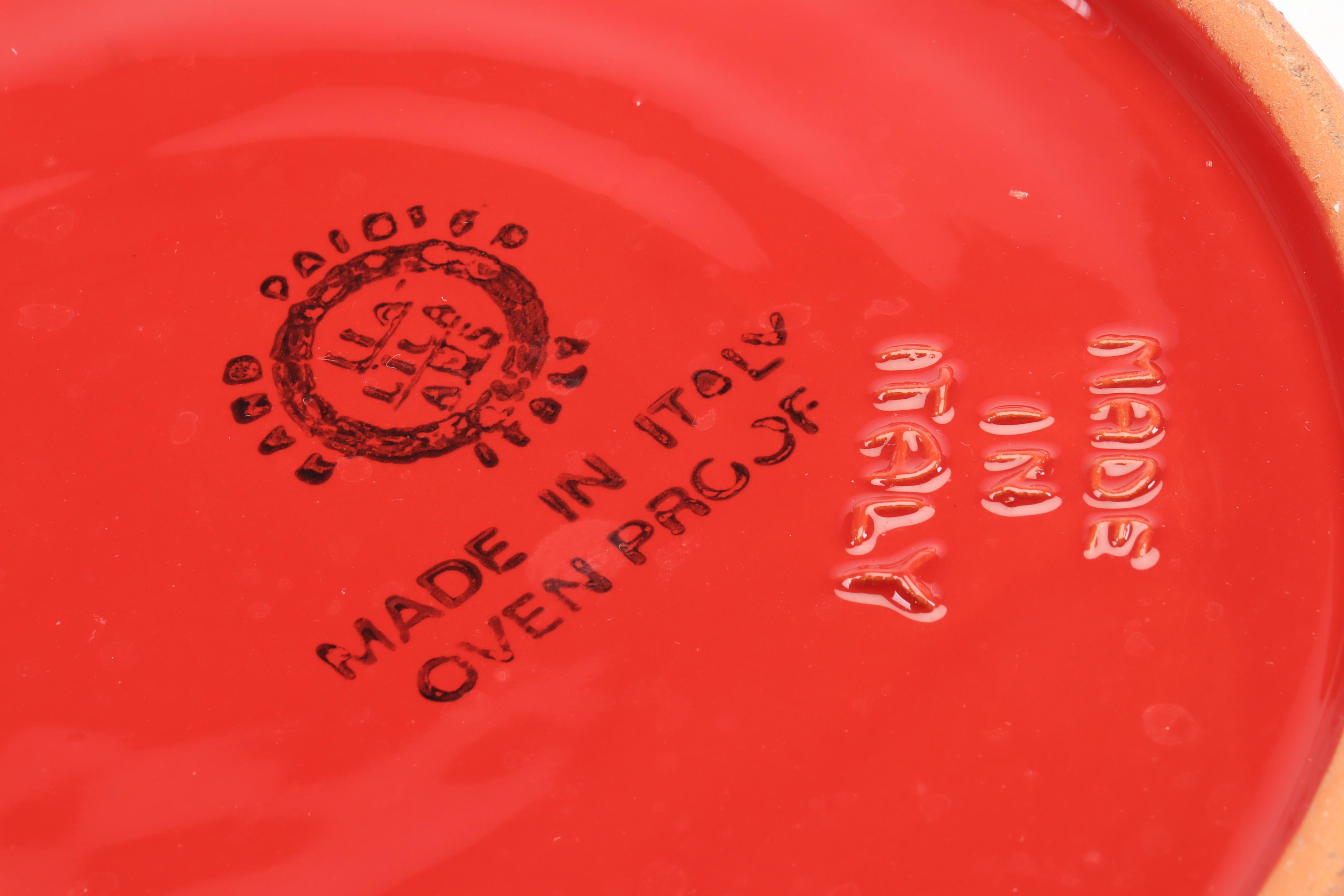 Copco Denmark Yellow Enamel Cast Iron Pot with Italica Ars Ovenproof Bowls