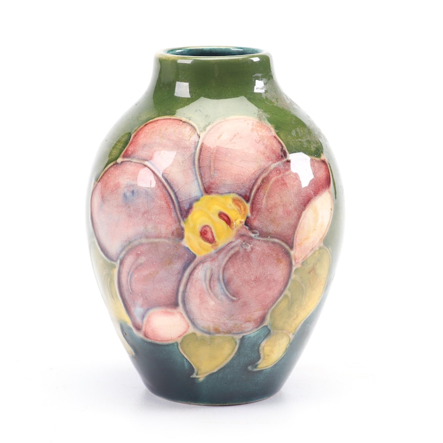 Moorcroft "Clematis" Vase, Early to Mid 20th Century