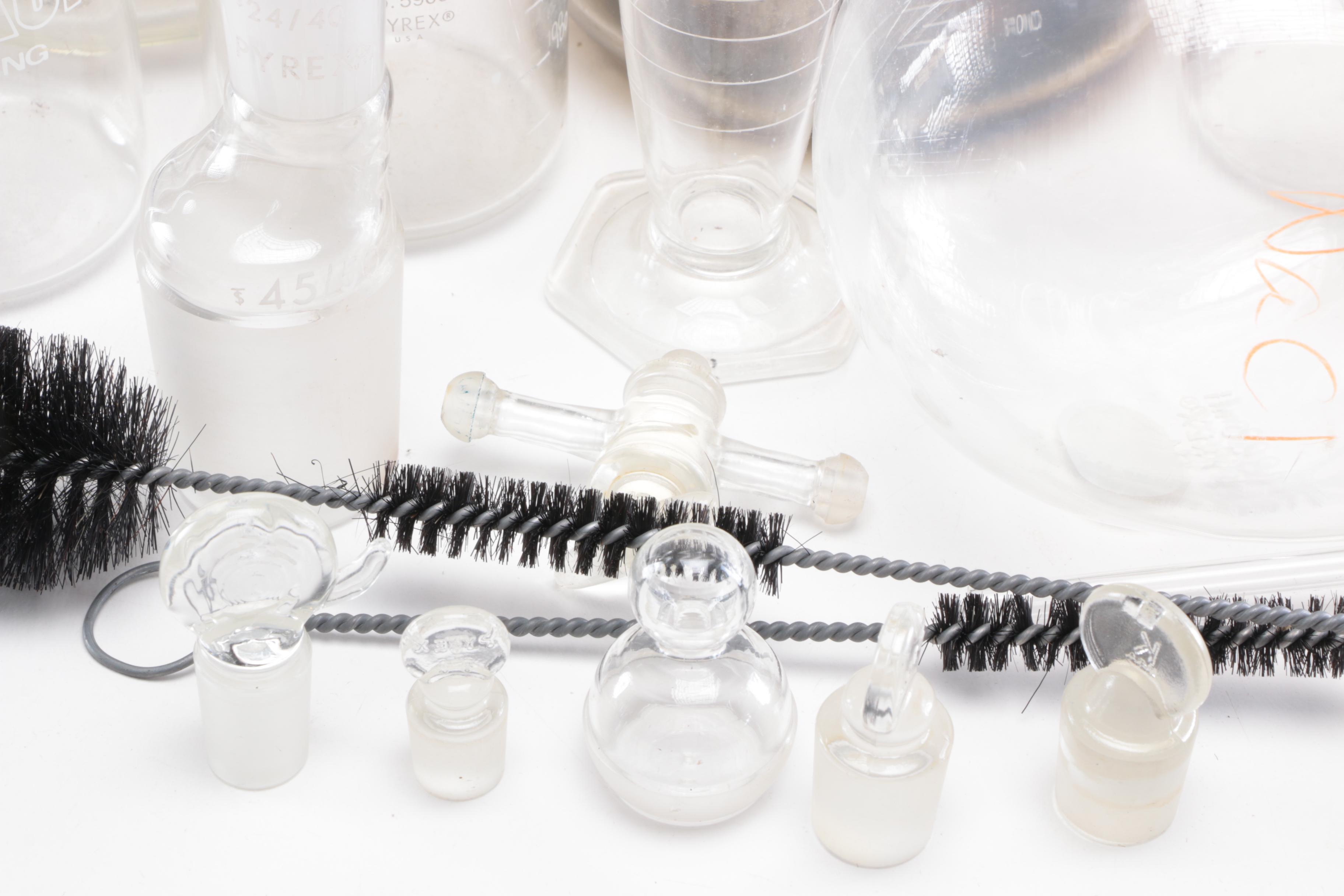 Fleaker by Corning, Pyrex, and Other Glass Laboratory Glassware