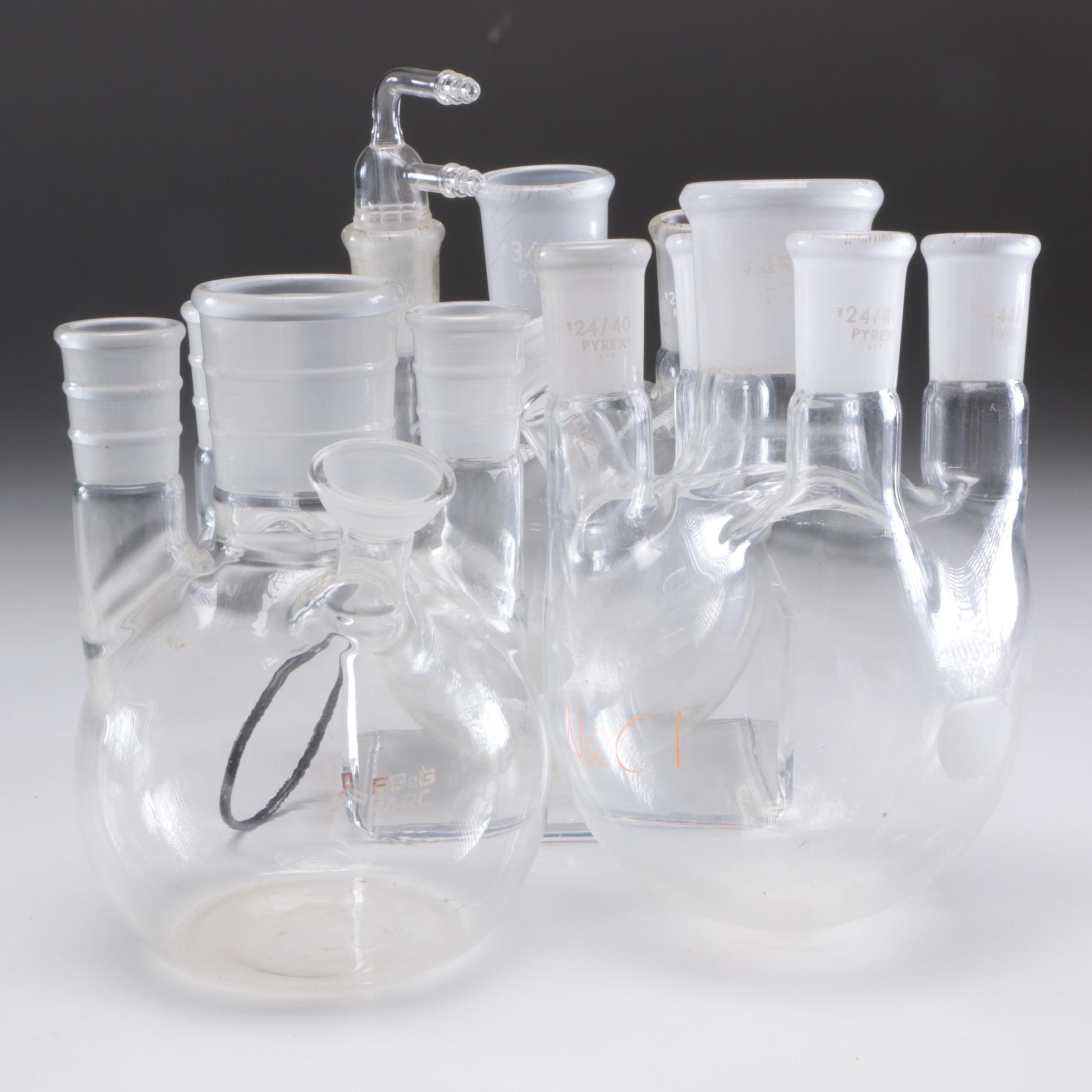 Fleaker by Corning, Pyrex, and Other Glass Laboratory Glassware