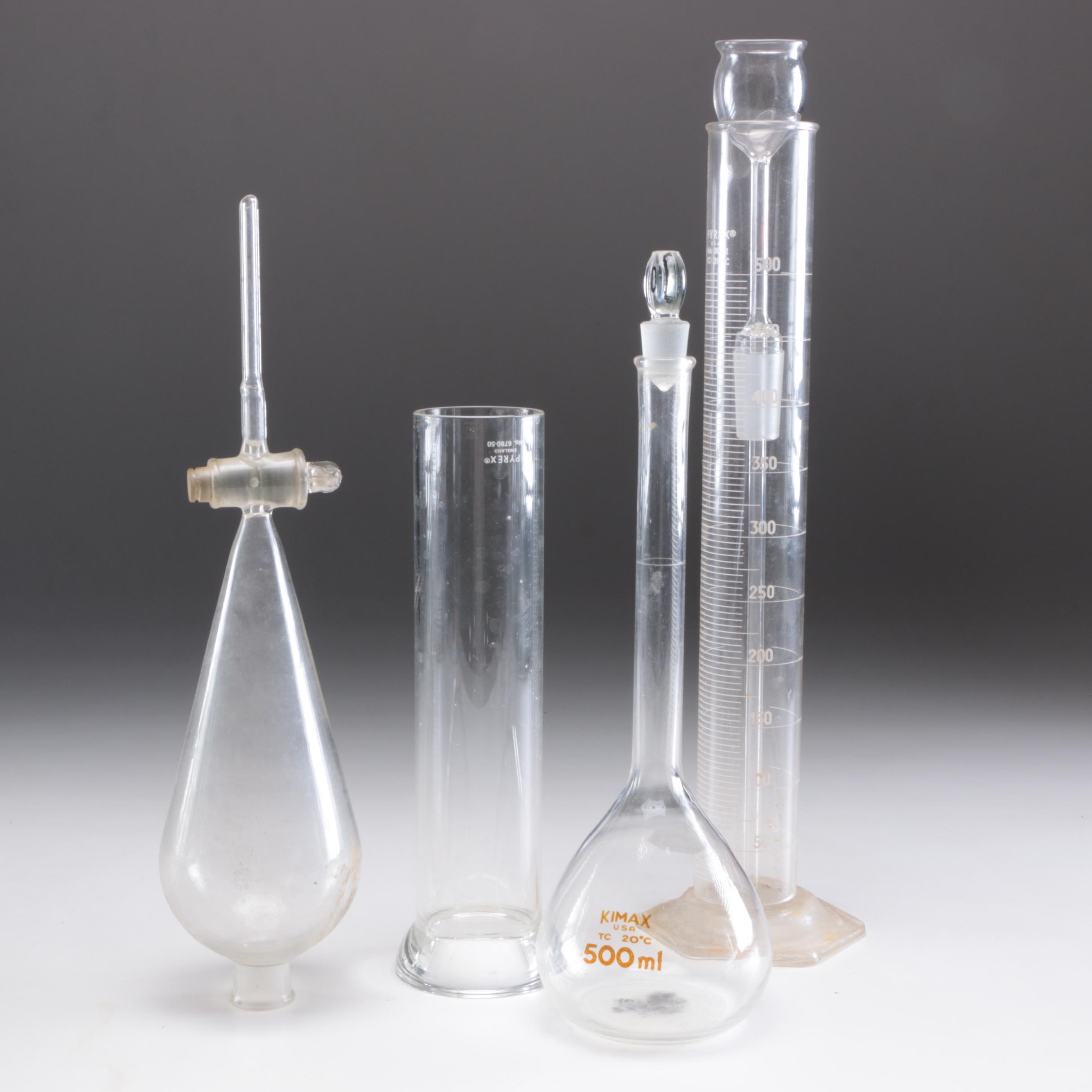 Fleaker by Corning, Pyrex, and Other Glass Laboratory Glassware