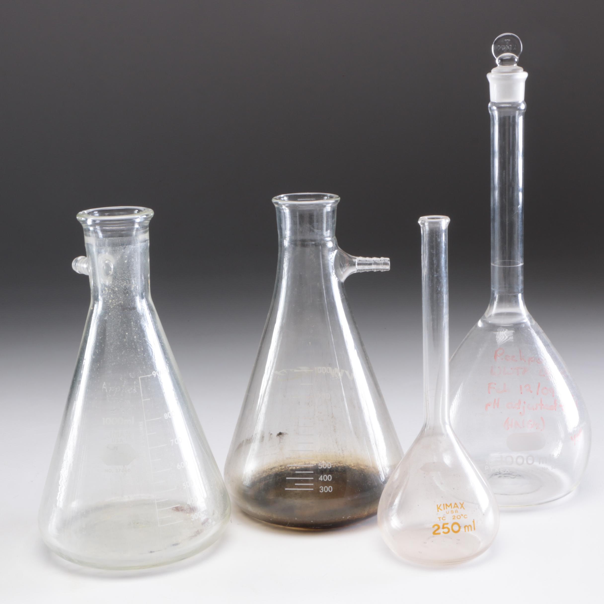 Fleaker by Corning, Pyrex, and Other Glass Laboratory Glassware